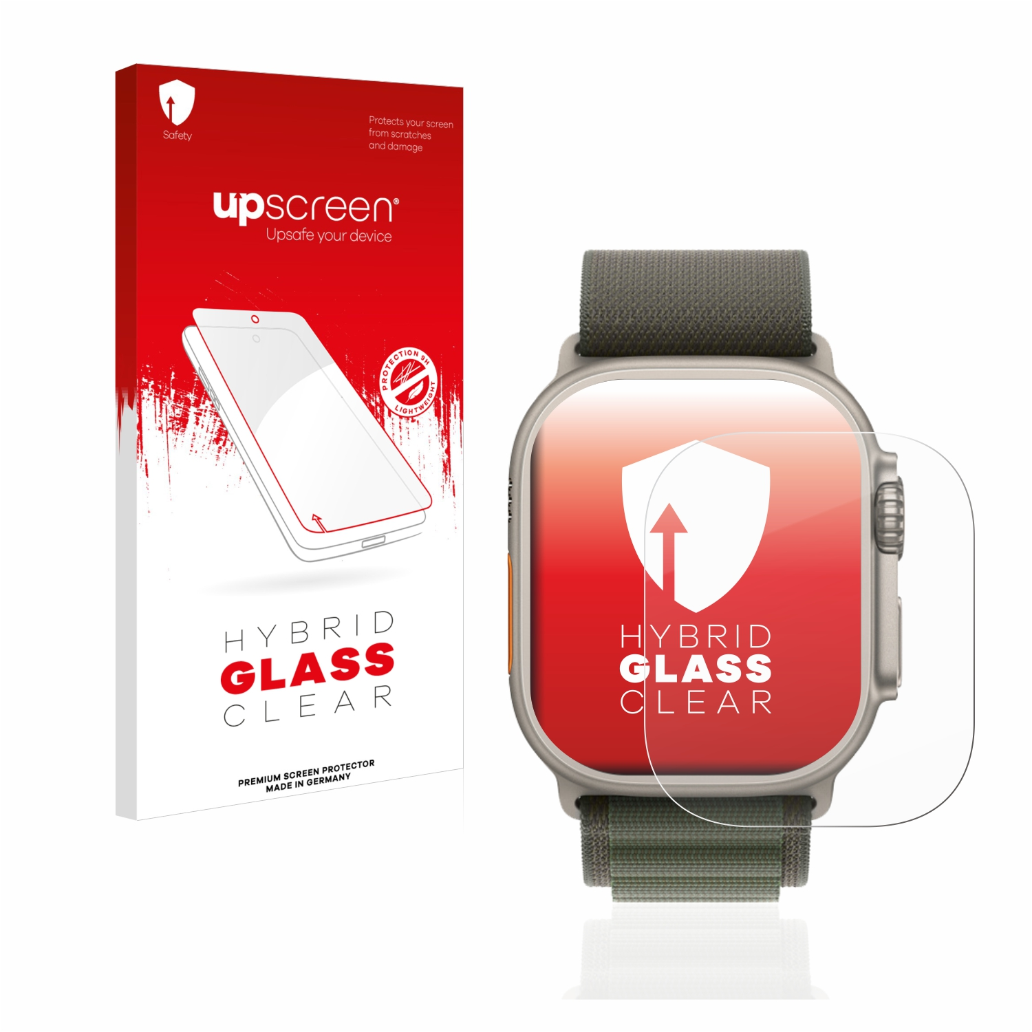 UPSCREEN klare Schutzfolie(für Apple Watch (49 mm)) Ultra