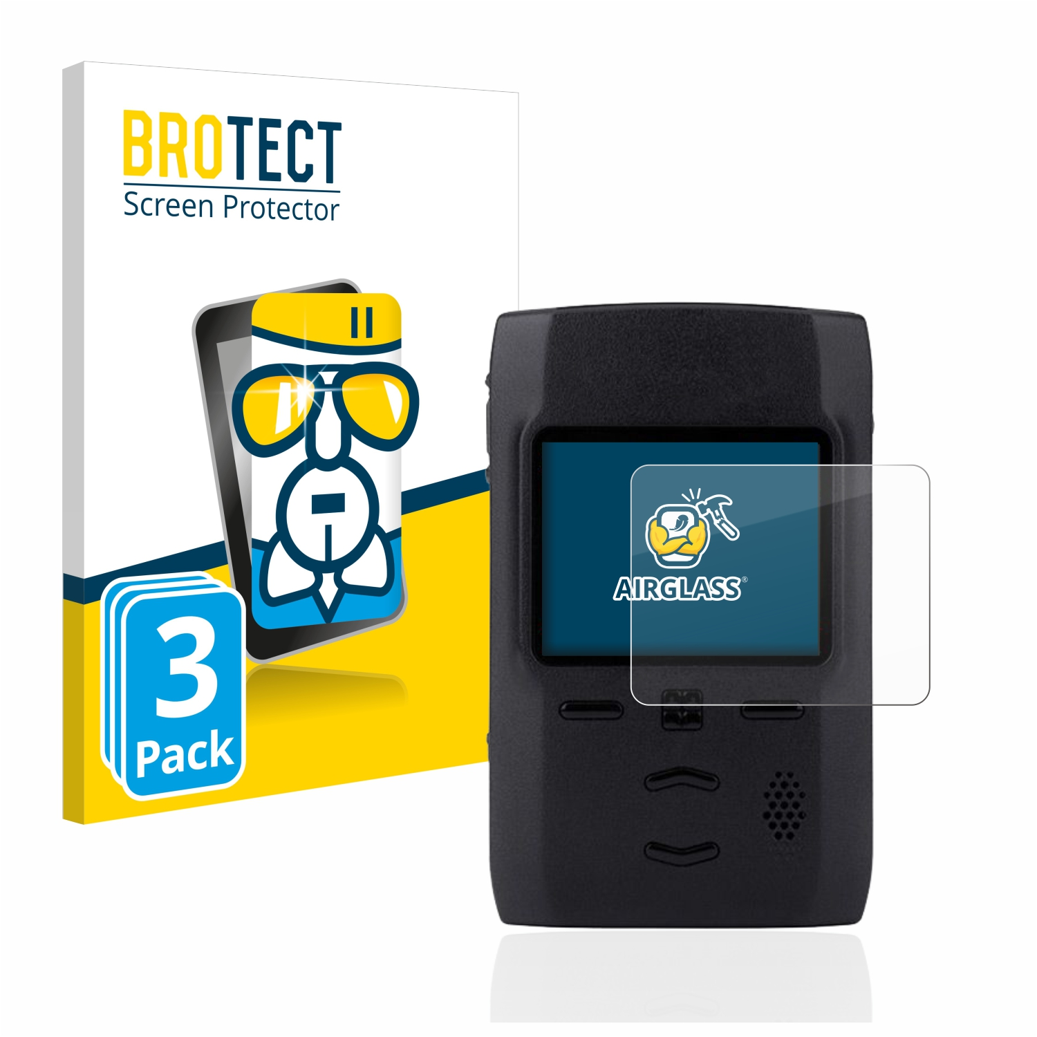 BROTECT 3x Airglass klare Schutzfolie(für Motorola TPG2200)