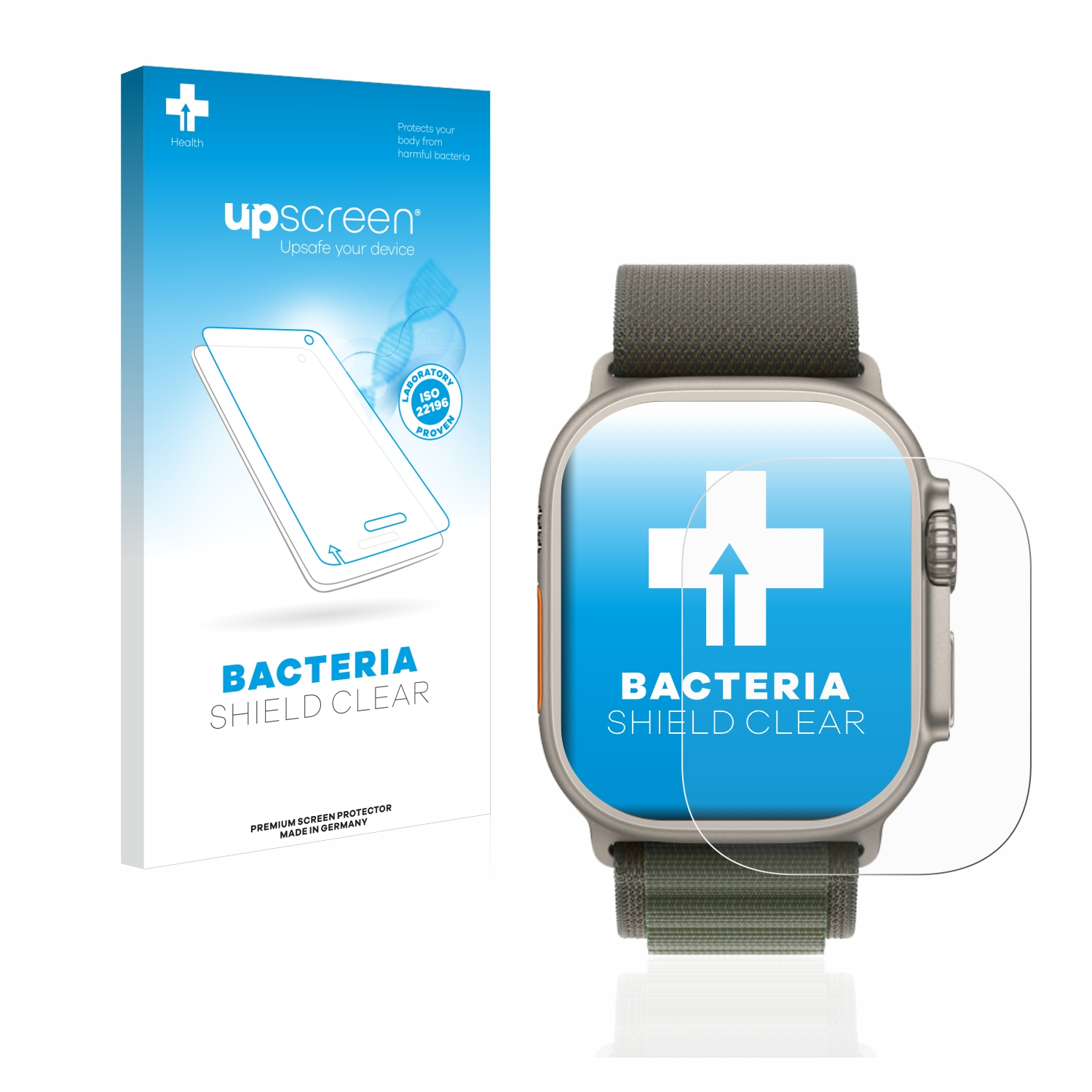 UPSCREEN antibakteriell klare mm)) Watch Apple Ultra Schutzfolie(für (49