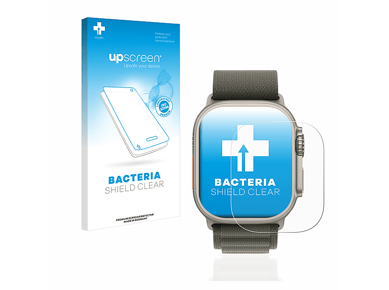 UPSCREEN antibakteriell klare Schutzfolie(für Apple Watch Ultra (49 mm))