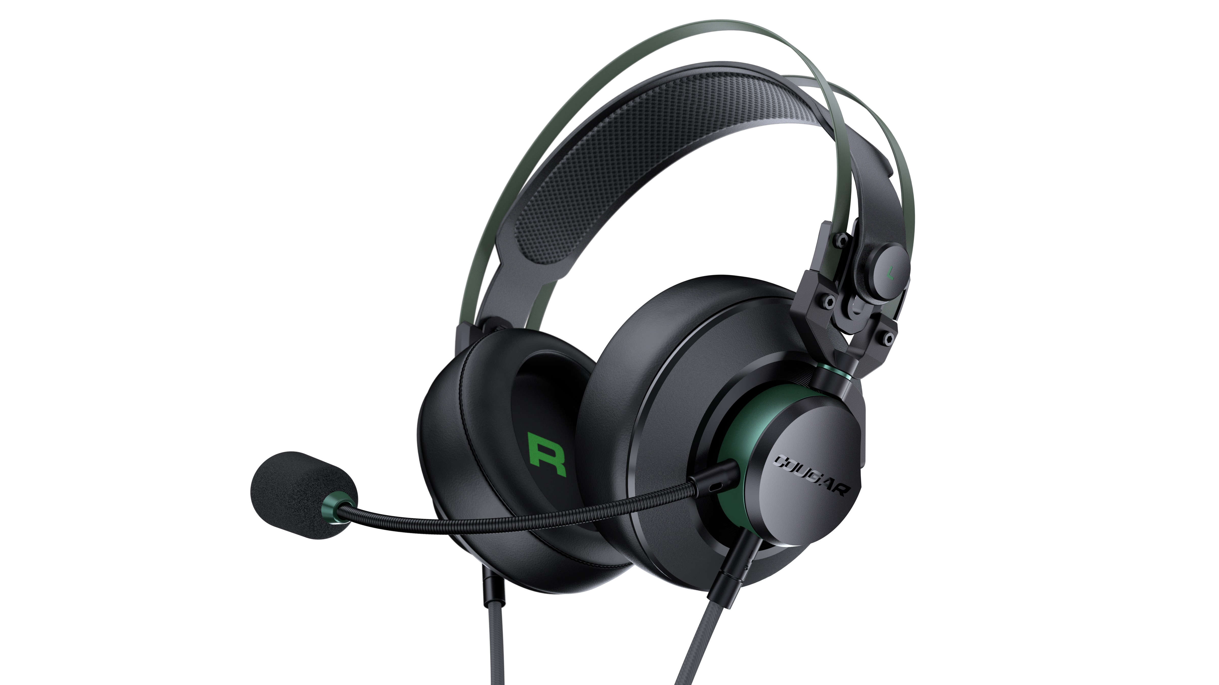 COUGAR VM410 XB, Gaming Over-ear Headset schwarz-grün