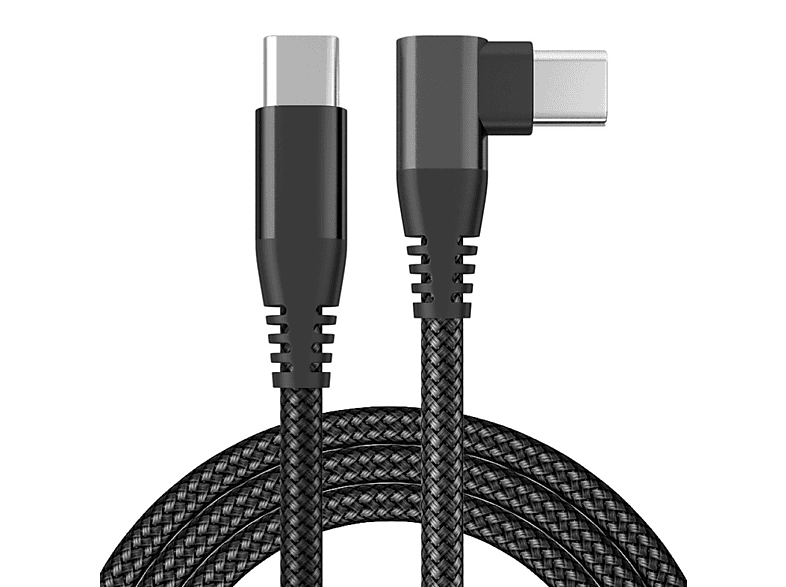 INF USB-C-Ladekabel mit Winkelstecker 60 W Schnellladung USB Kabel