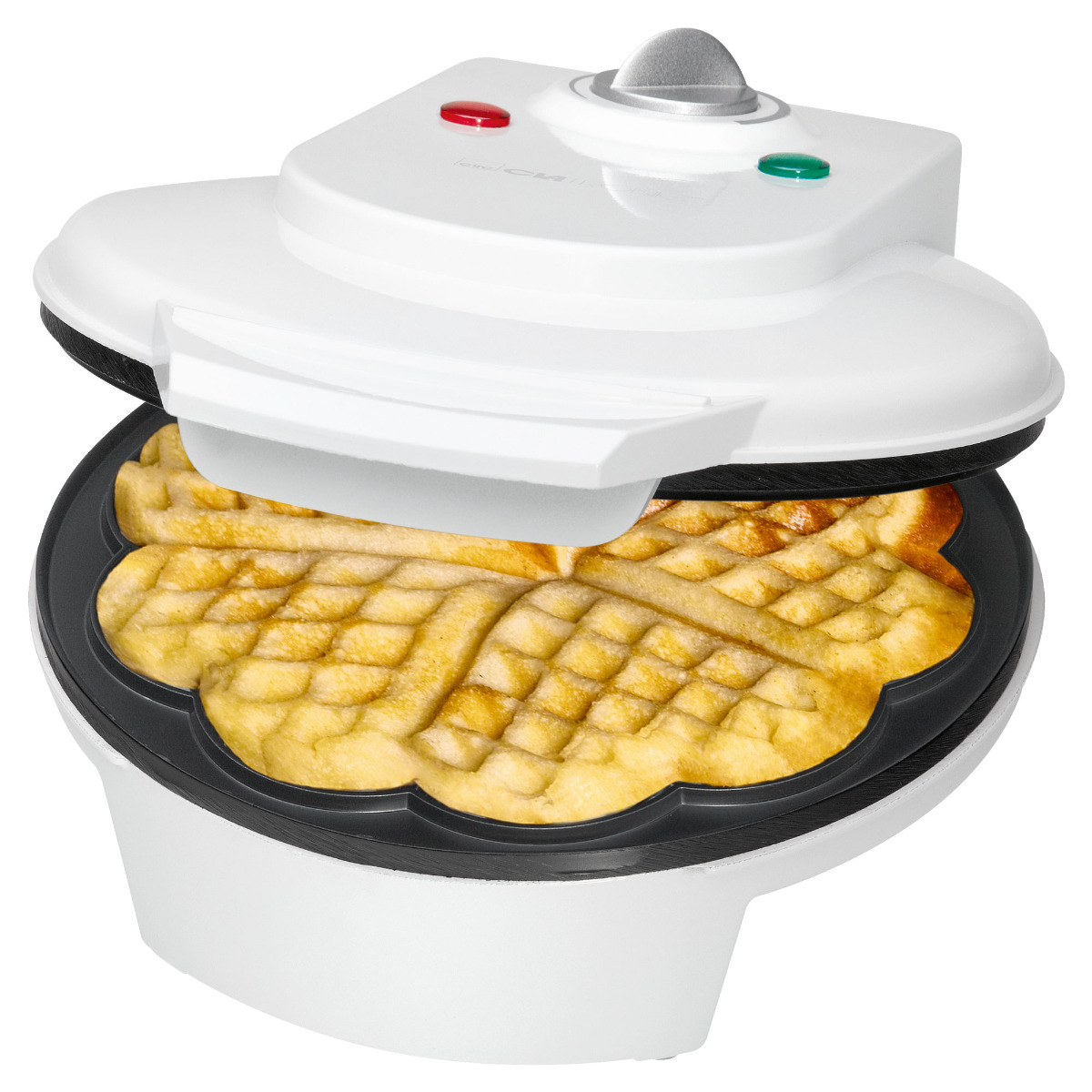 WA Waffeleisen 3491 Weiß CLATRONIC