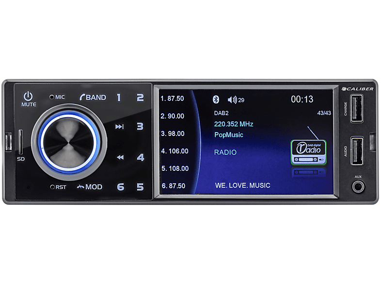 Autoradio - Autoradio Trevi MDV 6380 Dab Sistema de Video para Coche con  Pantalla Táctil de 7 Bluetooth, Negro TREVI, AUX-IN, BT, USB, Negro
