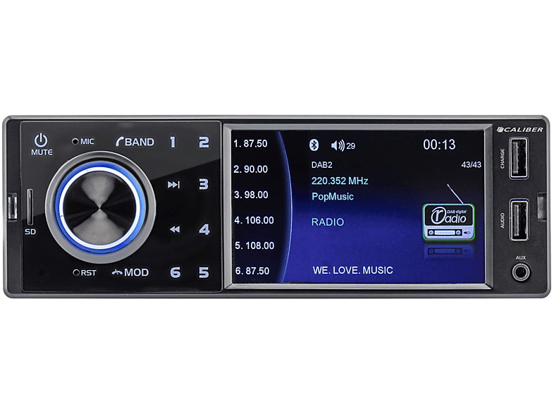 CALIBER RMD402DAB-BT Autoradio 1 DIN, 75 Watt | SATURN