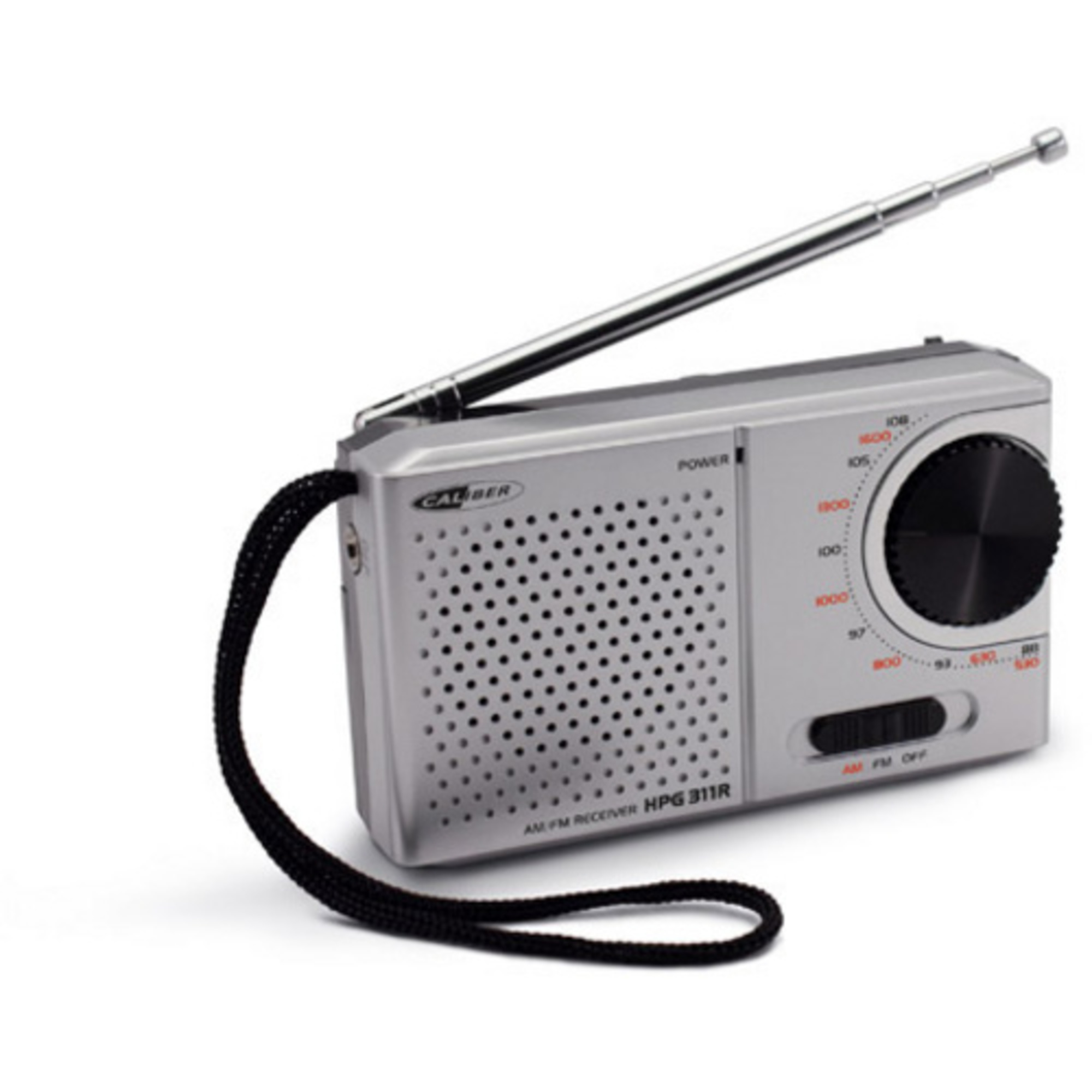 FM, HPG311R AM, CALIBER Silbrig Radio, Tragbares