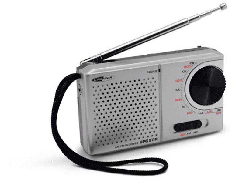 Radio, AM, Silbrig FM, CALIBER Tragbares HPG311R