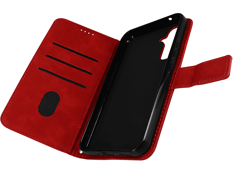 AVIZAR Smile Series, Bookcover, Samsung, Galaxy A54 5G, Rot