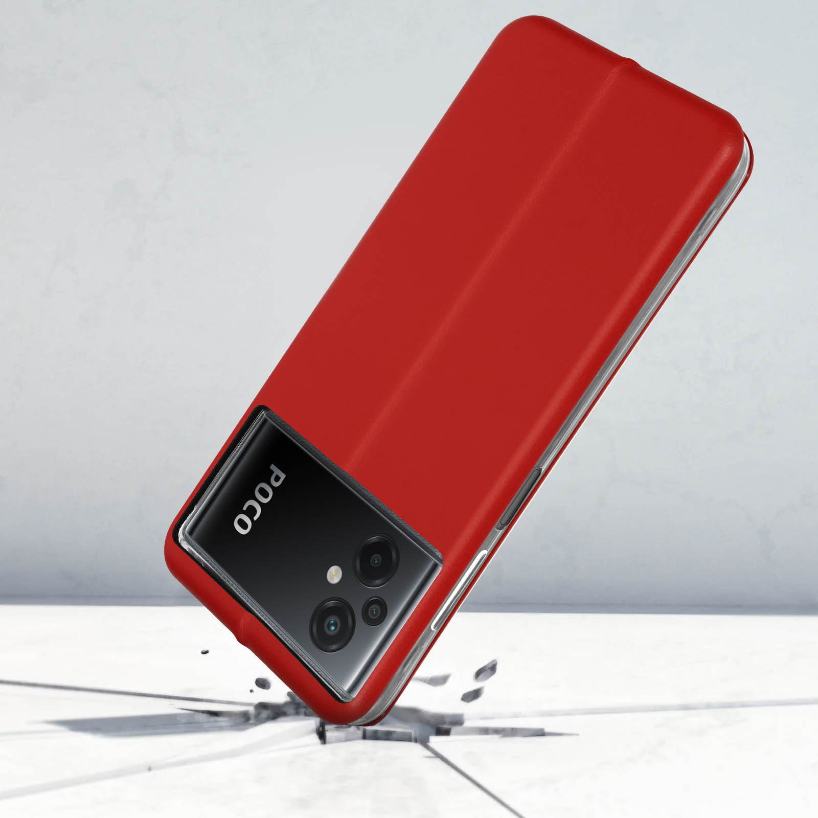 Xiaomi, Bookcover, Wind Poco M5, Series, Rot AVIZAR