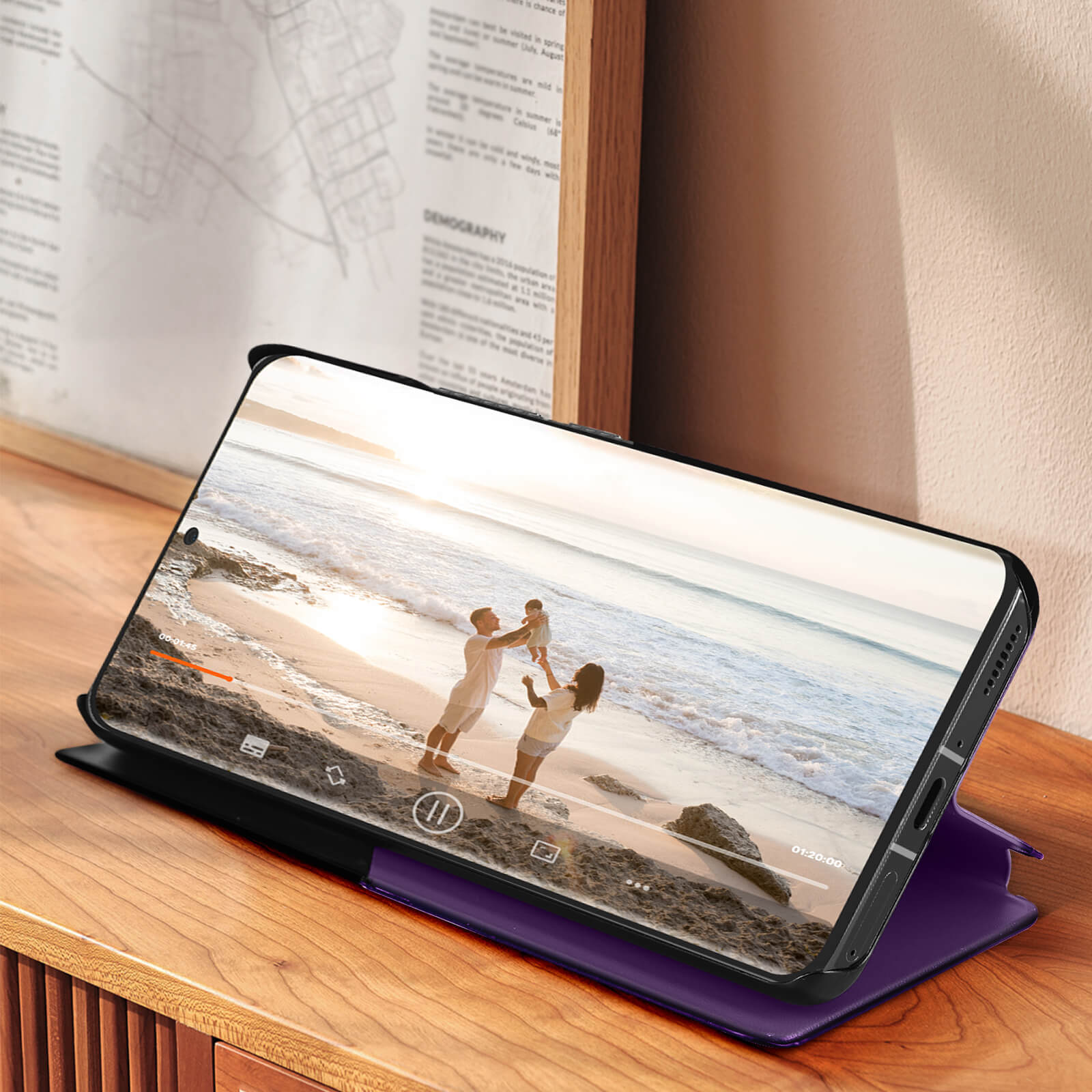 AVIZAR Window View Series, Pro, Dunkelviolett Bookcover, 13 Xiaomi