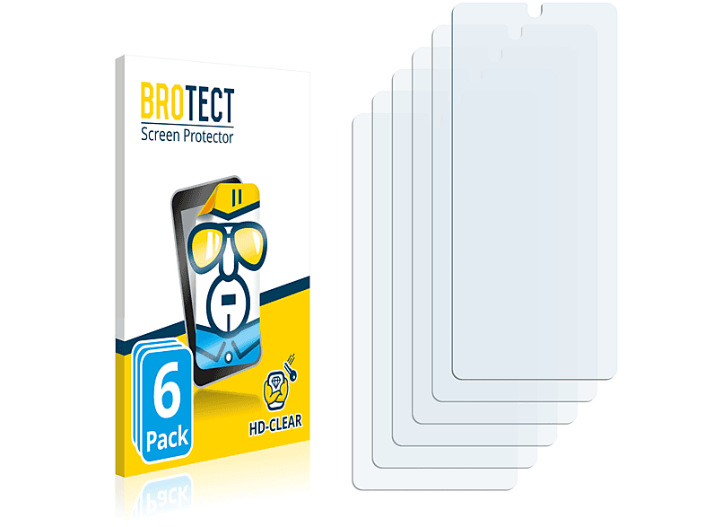 BROTECT 6x klare Schutzfolie(für Samsung Galaxy S10 Lite)