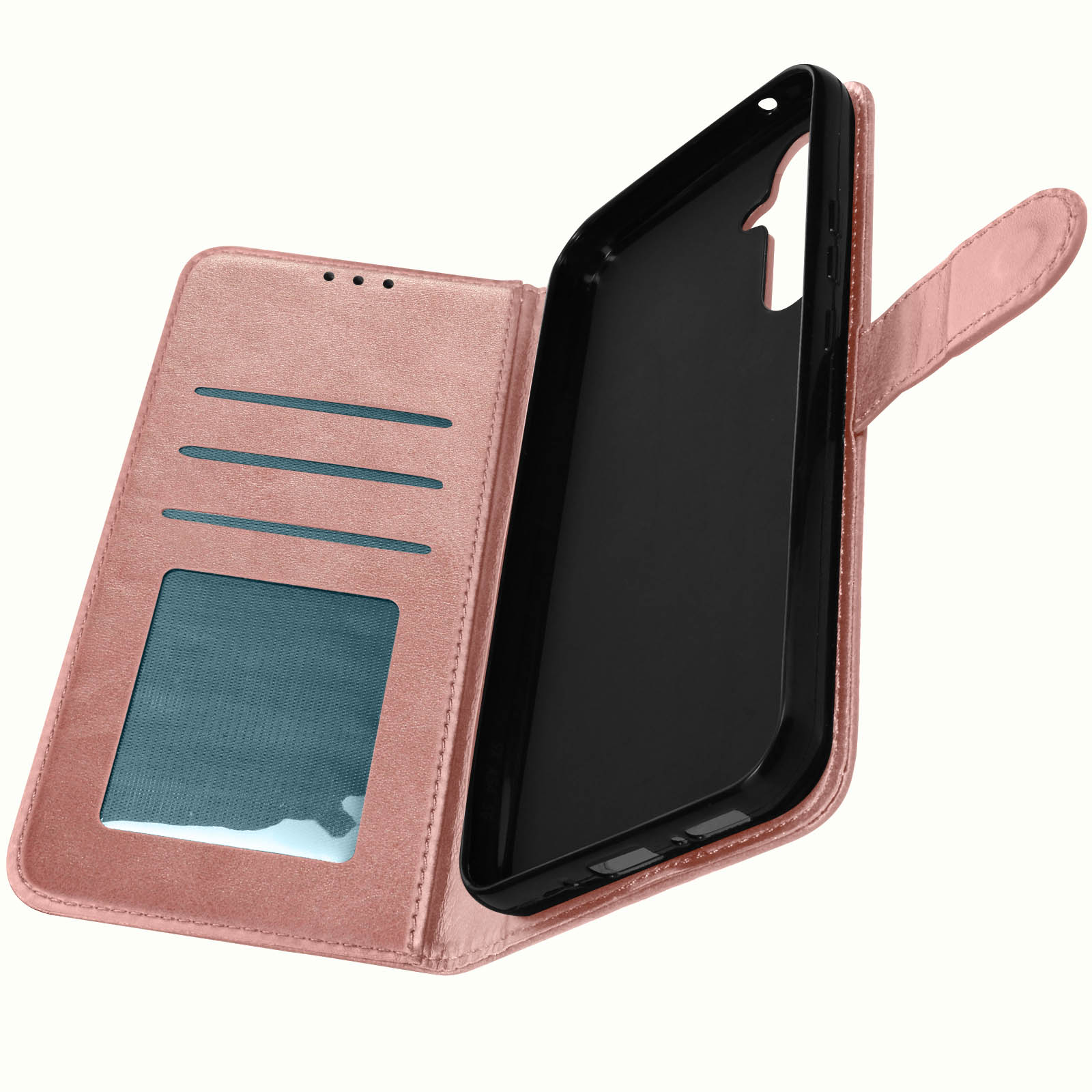 A54 Bookcover, 5G, Rosegold Galaxy Series, AVIZAR Drag Samsung,