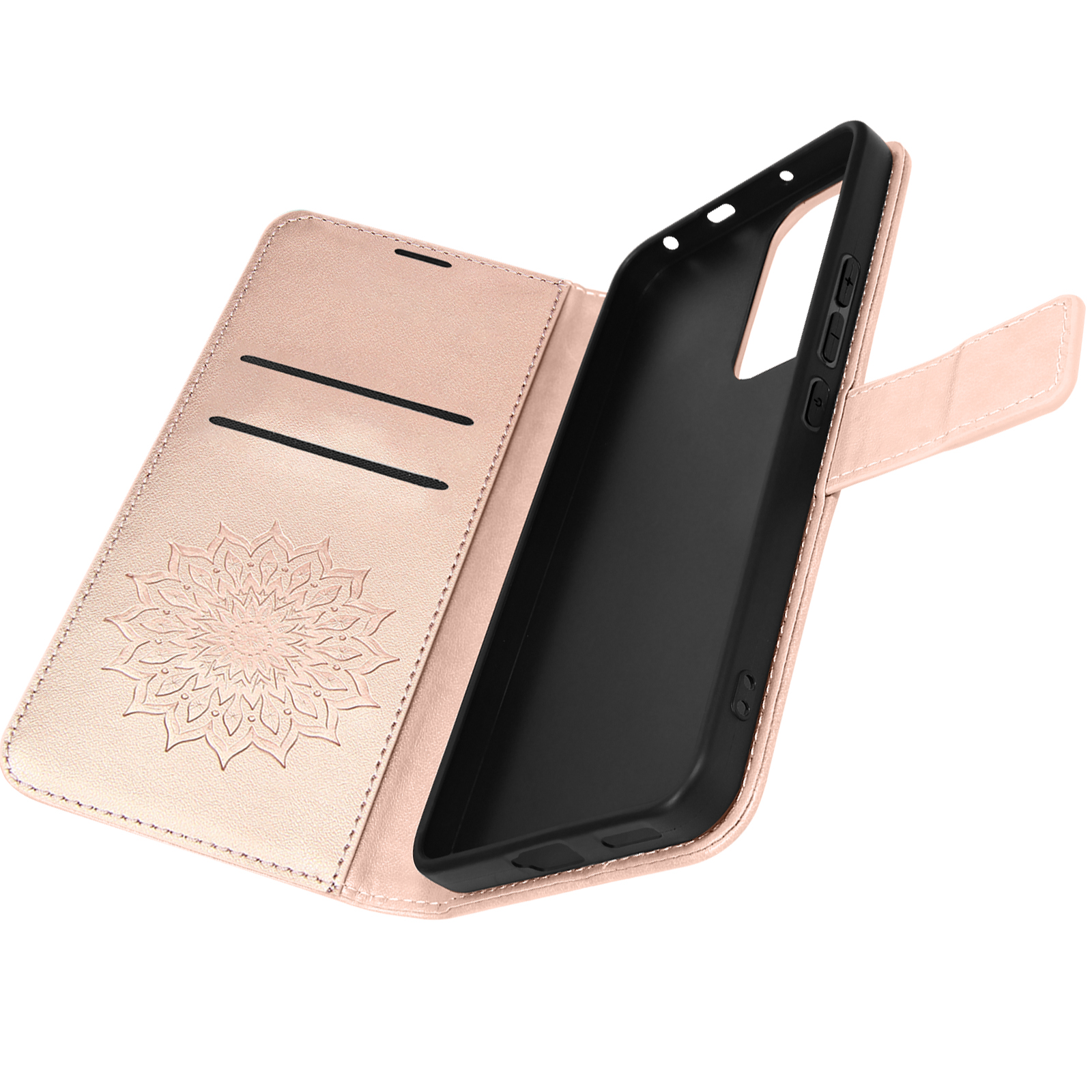 AVIZAR Mezman Series, Bookcover, Xiaomi, Rosegold 12 Lite