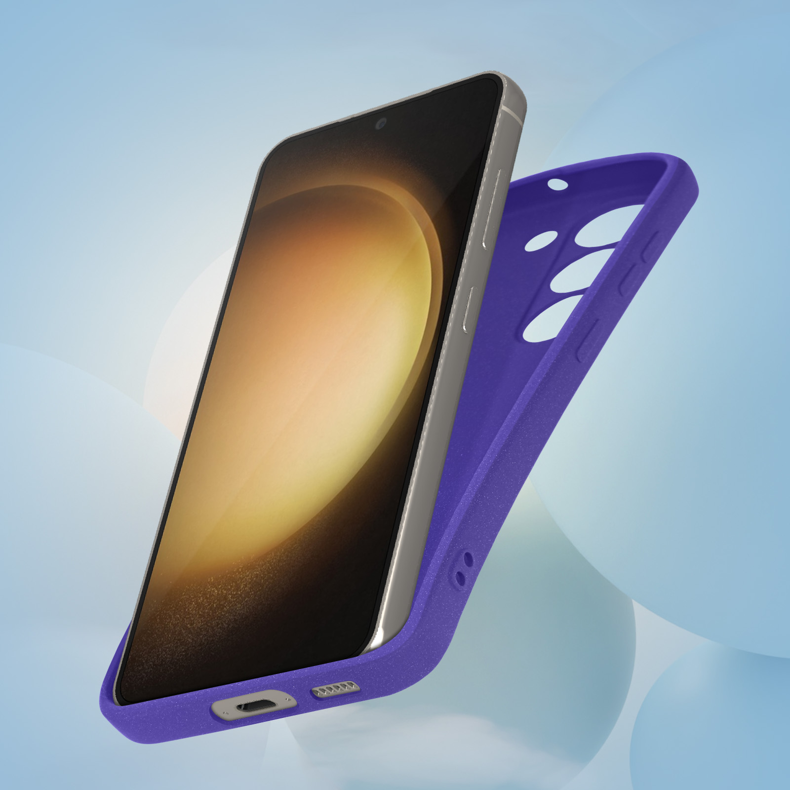 AVIZAR Sand Series, Backcover, Samsung, Galaxy Violett S23