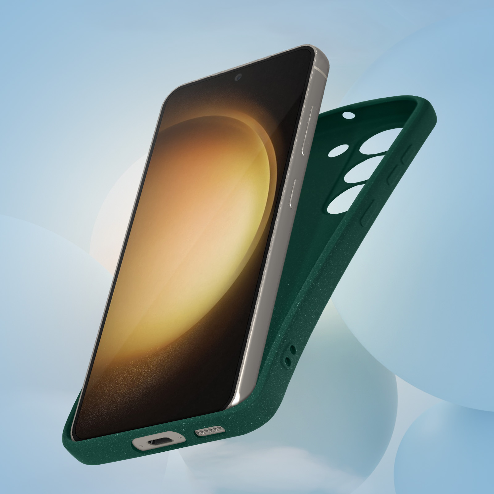 AVIZAR Sand Series, Backcover, Galaxy Grün S23, Samsung