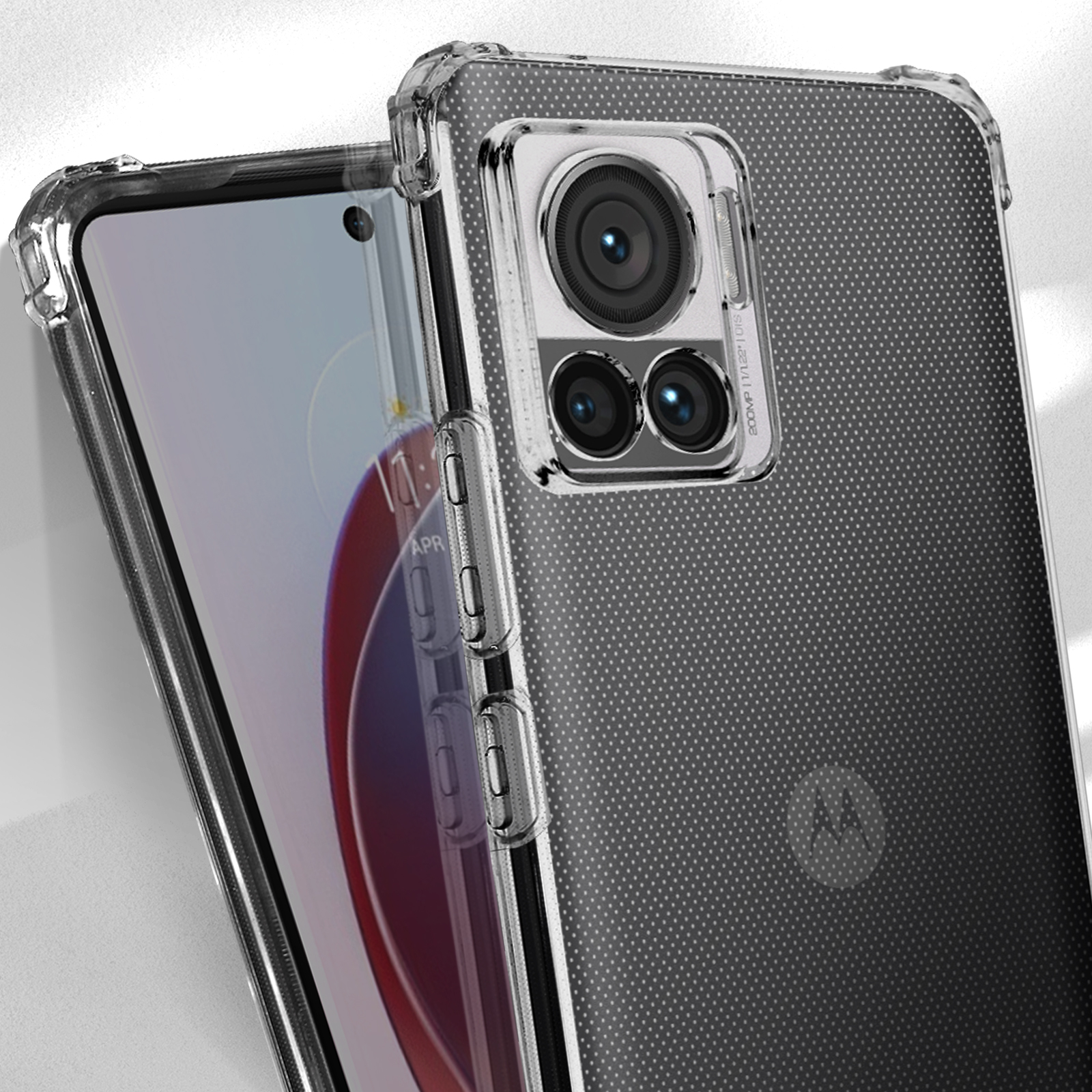 Series, Ultra, Schutzhülle Backcover, mit AVIZAR Motorola, verstärkten 30 Edge Ecken Transparent