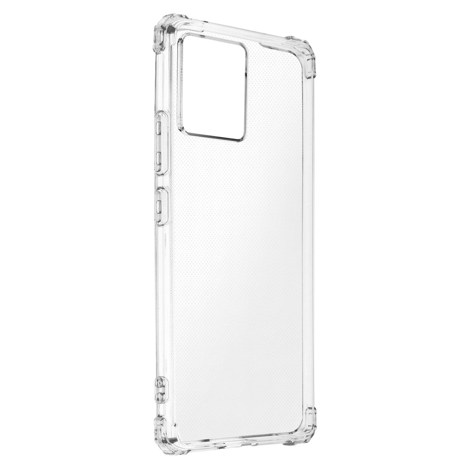 AVIZAR Schutzhülle mit verstärkten Motorola, Moto G73, Transparent Backcover, Series, Ecken