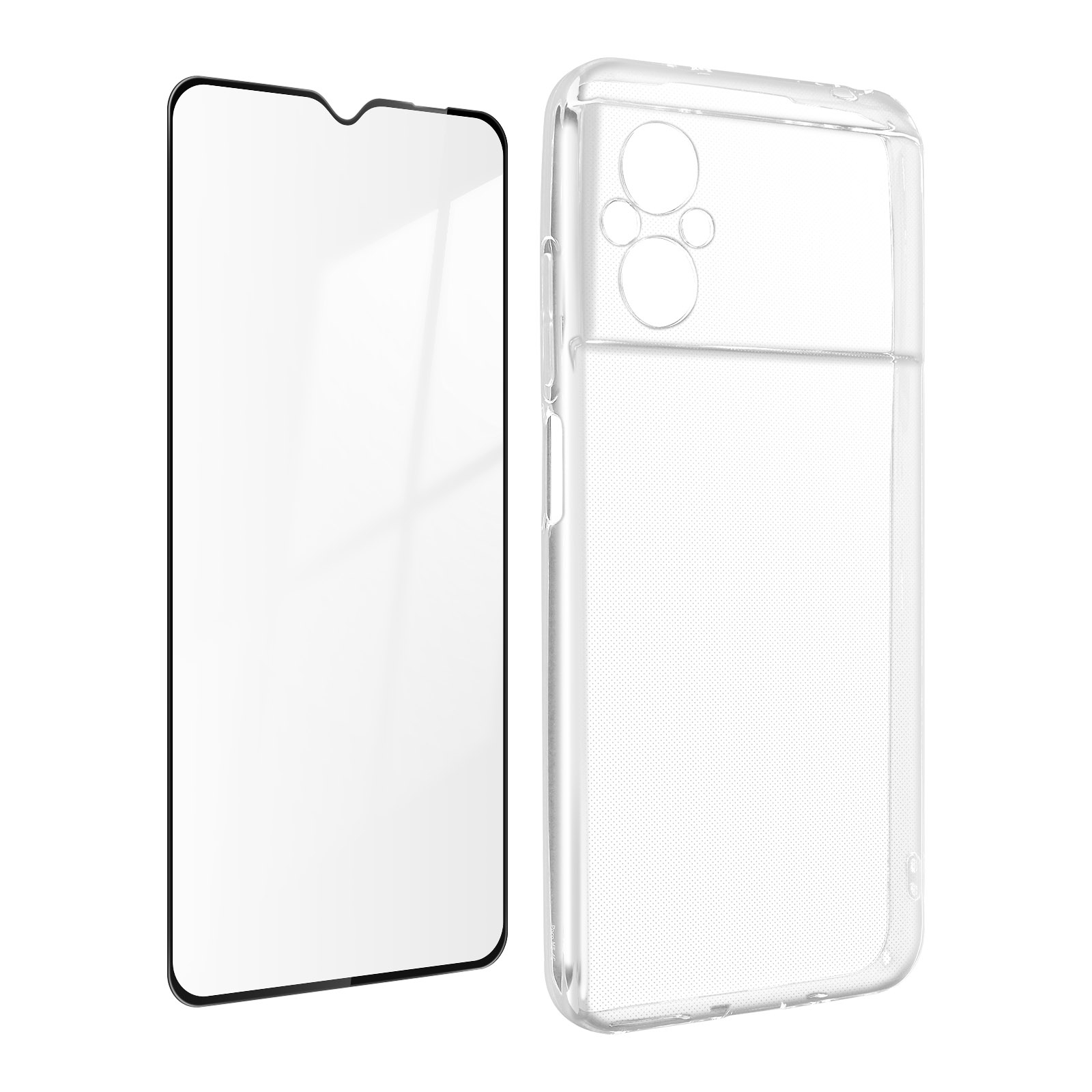 Transparente Handyhülle und Displayschutzfolie.