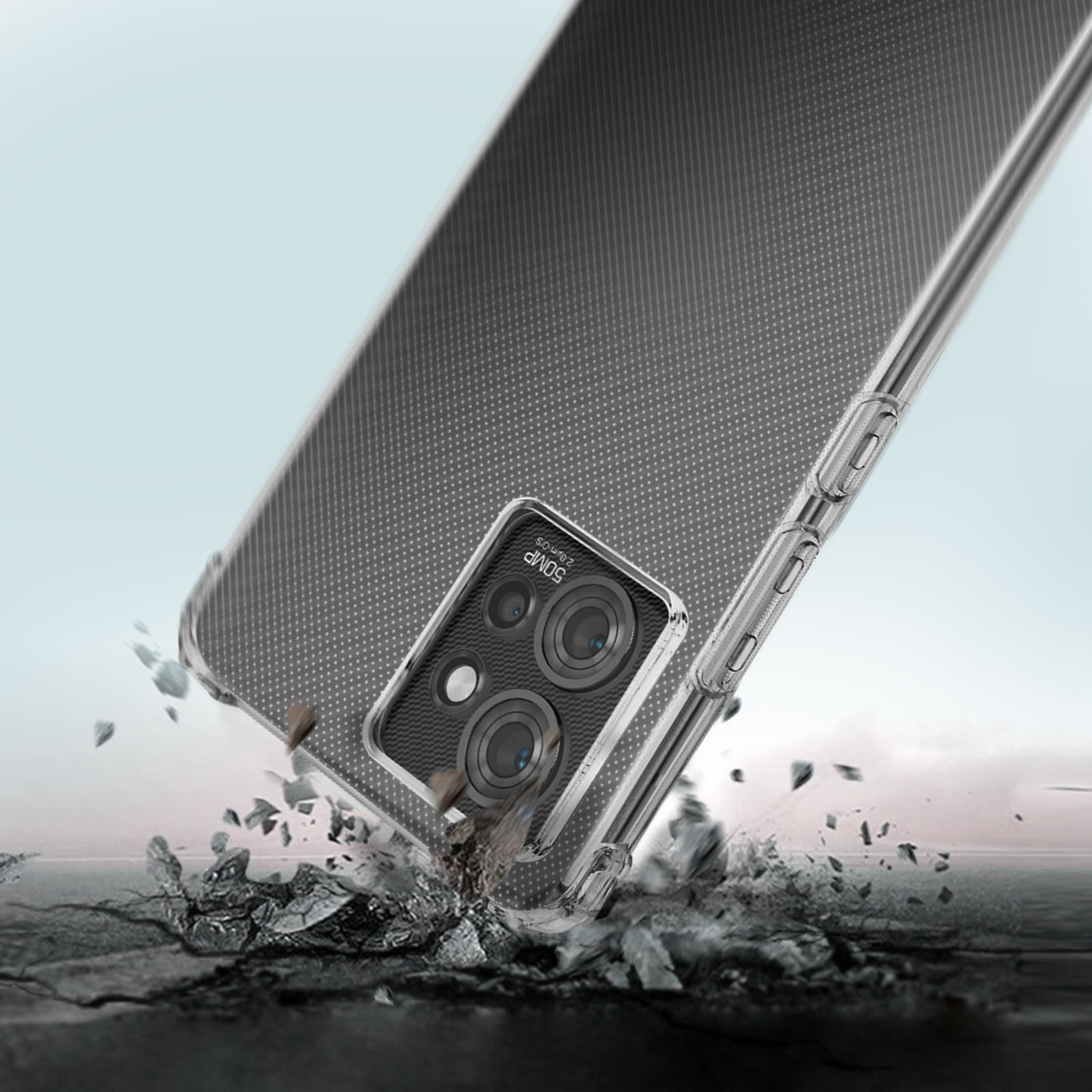 verstärkten Motorola, Series, Schutzhülle AVIZAR Ecken Backcover, mit Transparent ThinkPhone,
