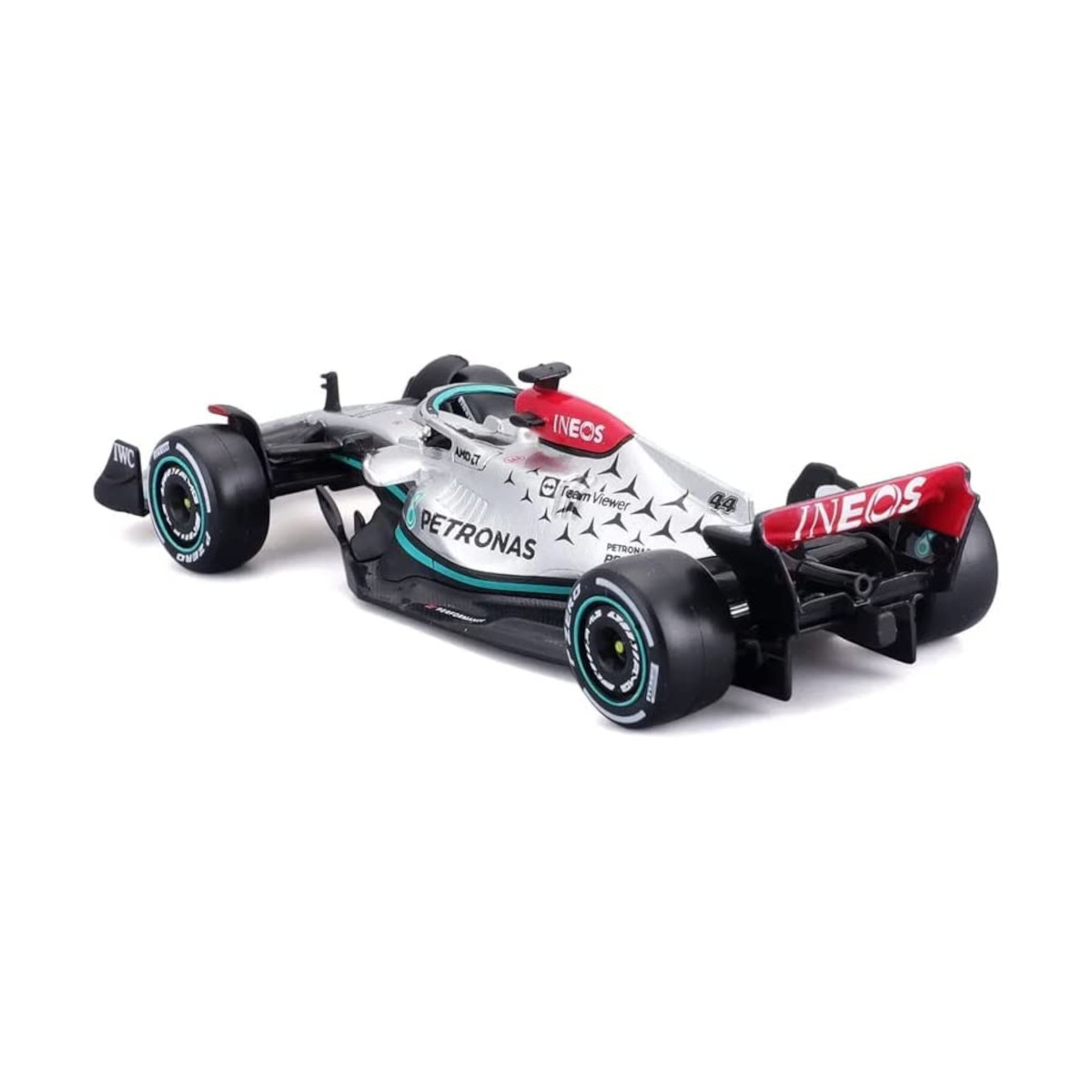 E (Maßstab Mercedes-AMG F1 Spielzeugauto Performance W13 18-38065 #44 Modellauto - Hamilton - 1:43) BBURAGO
