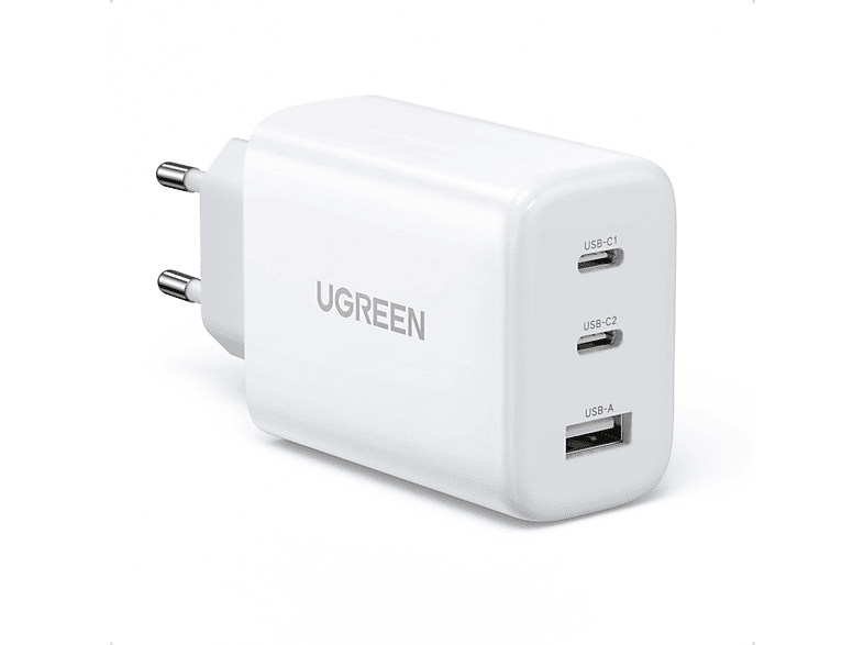 UGREEN USB-C Ladegerät 65W USB C Netzteil 3-Port PD Charger Notebook-Netzteil