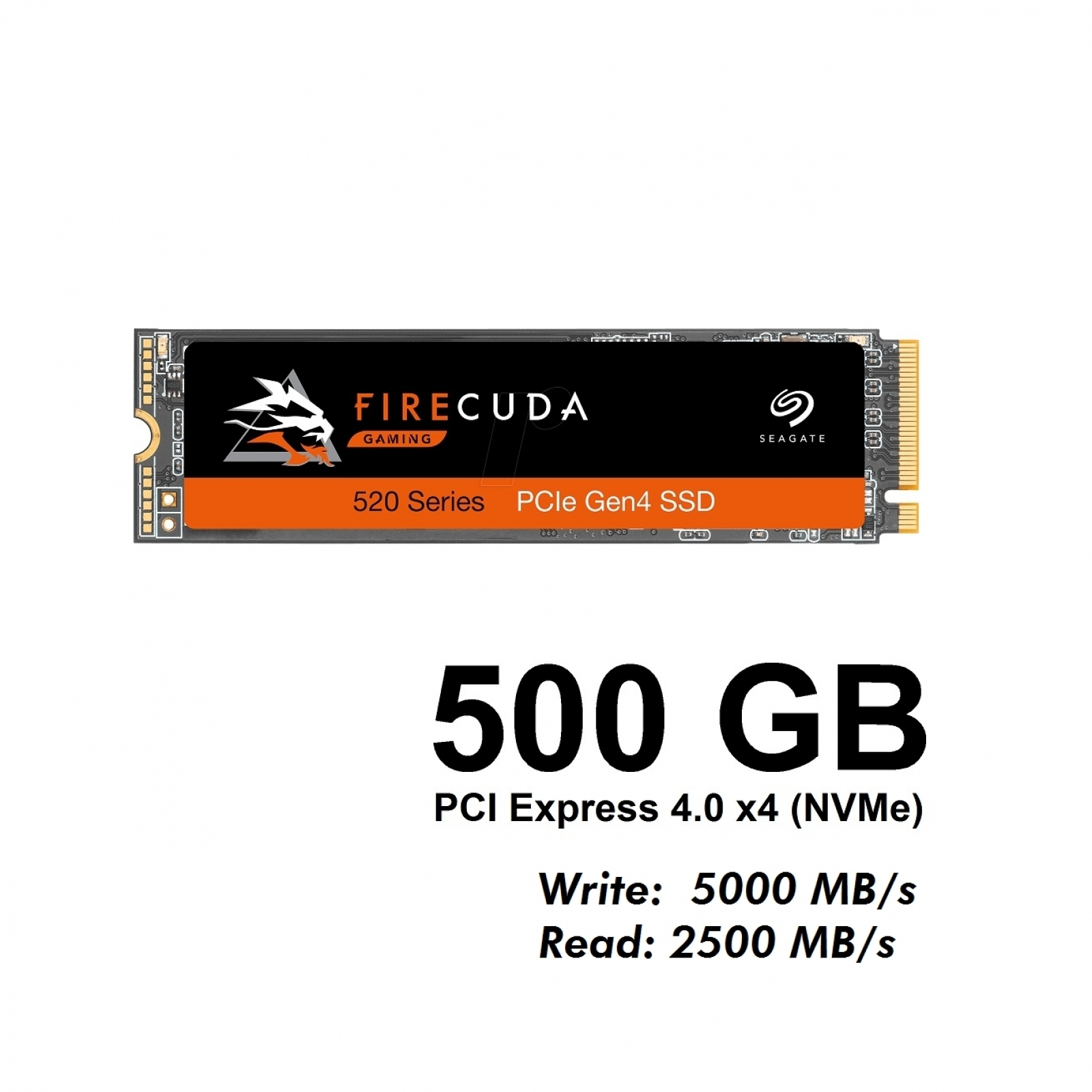 SEAGATE FIRECUDA 520, GB, intern 5000 500 M.2, HDD, MB/S