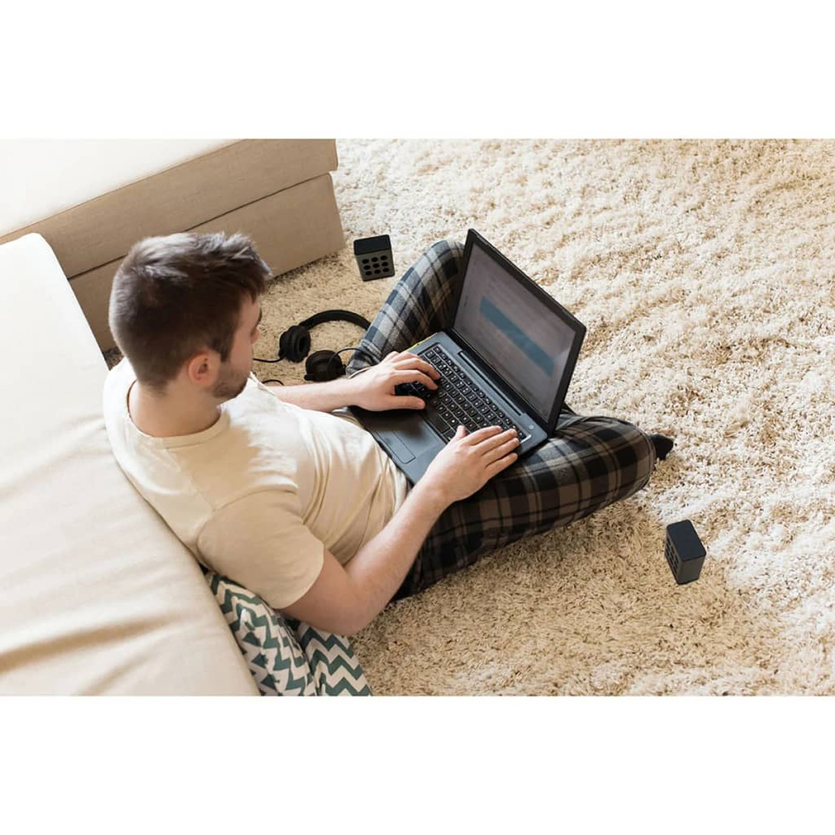 LENCO BTP-200BK Lautsprecher, Schwarz,Silber