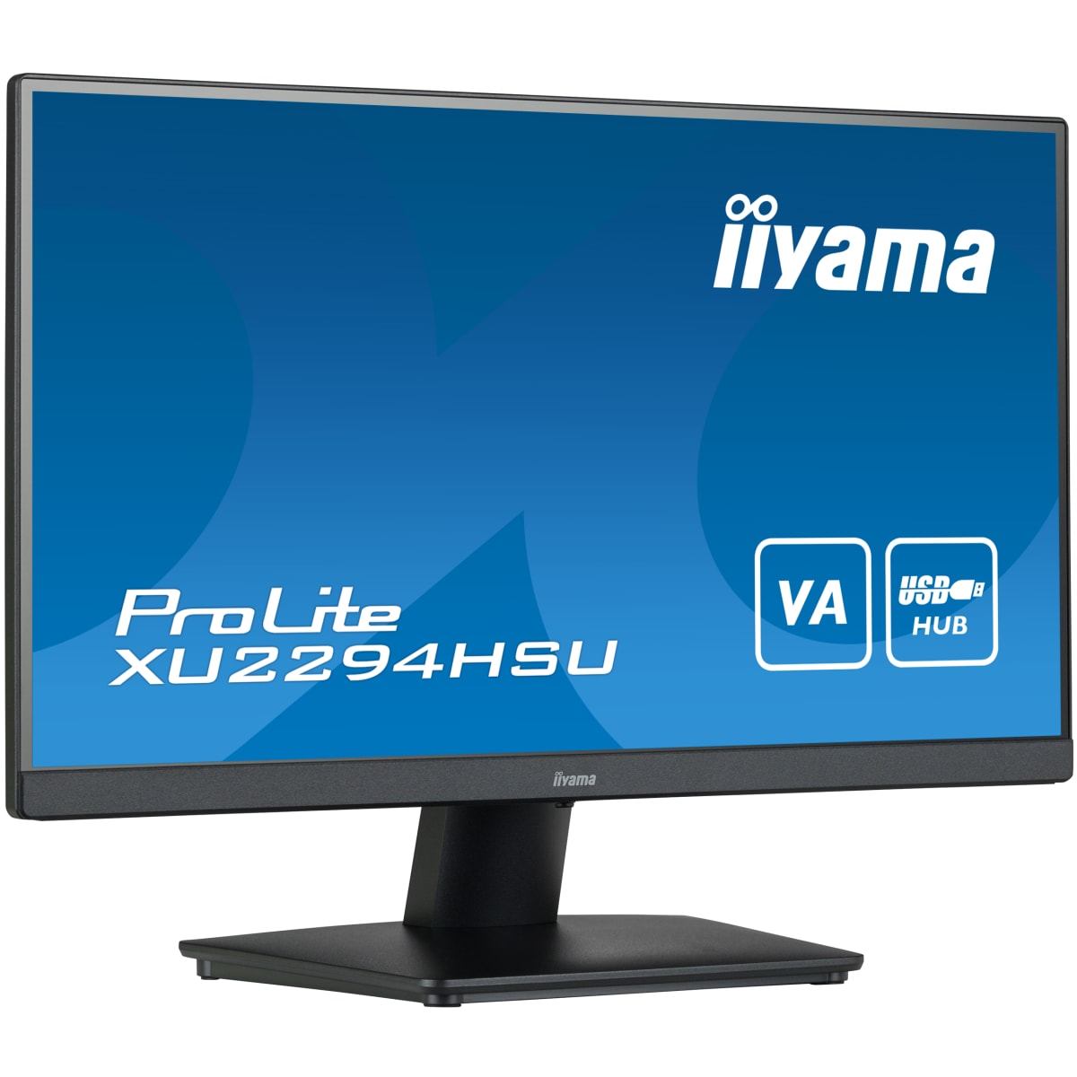 Monitor - ProLite XU2294HSU-B2 IIYAMA, 21,5 ", Full-HD, 1 ms, 1x HDMI Input, 1x DisplayPort Input, 1x Headphone Output, 2x USB-A-3.2 Gen 1 (5 Gbps), USB 3.2 Gen 1, Negro