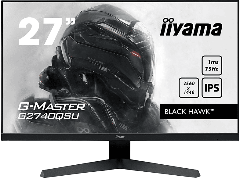 IIYAMA G2740QSU-B1 27 Zoll QHD 75 , nativ) Hz , Hz (1 Monitor ms 75 Reaktionszeit