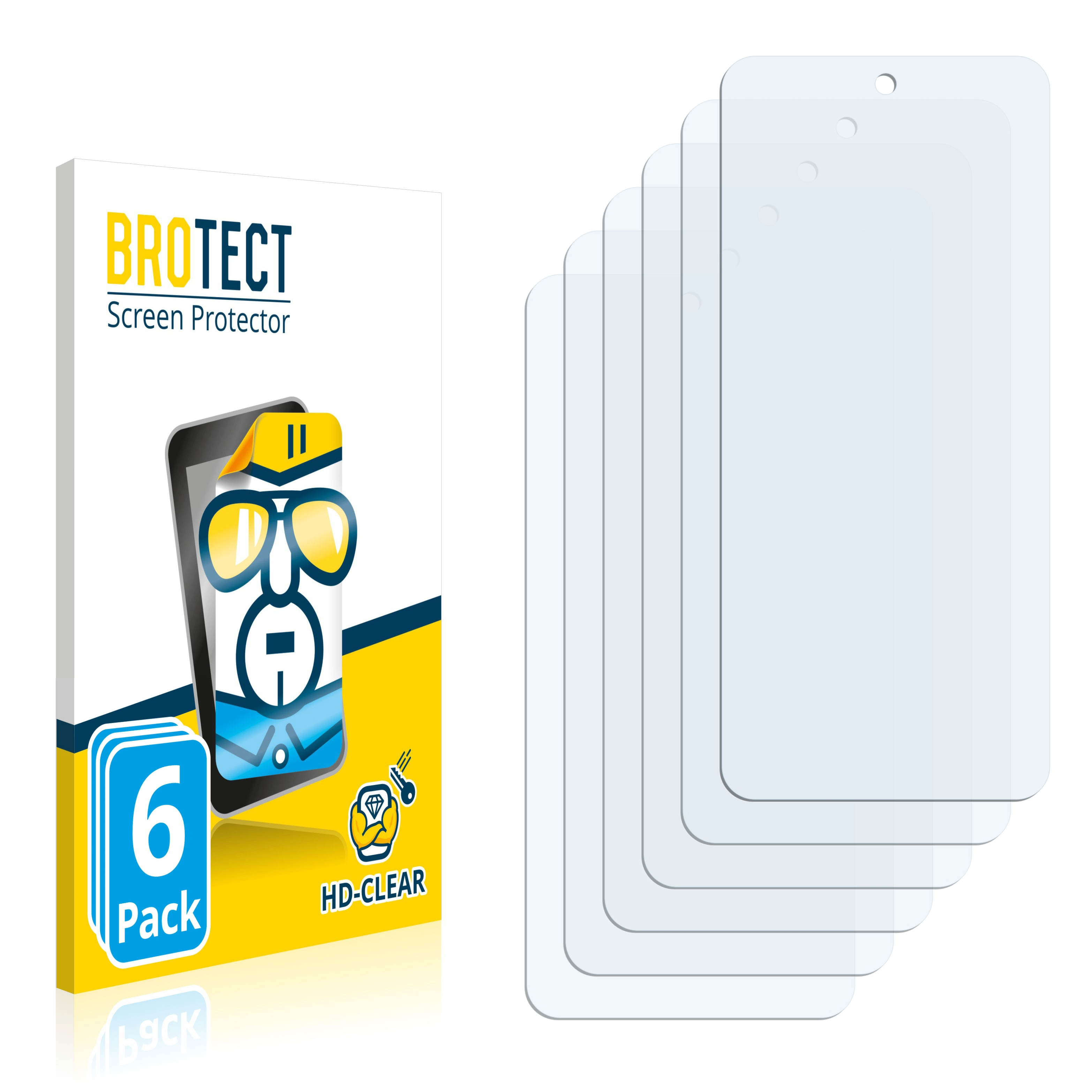 G Power 5G) BROTECT 6x klare Motorola Schutzfolie(für Moto