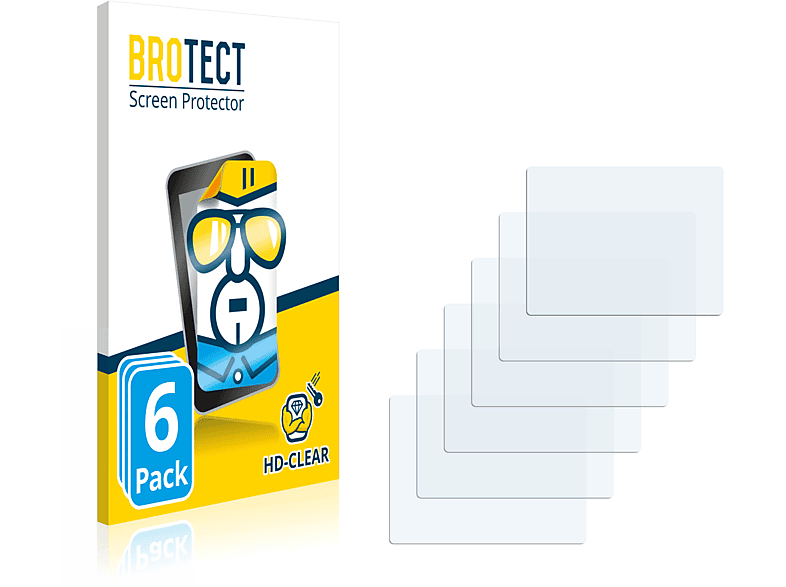 BROTECT 6x klare Advance Nintendo Schutzfolie(für SP) Gameboy GBA