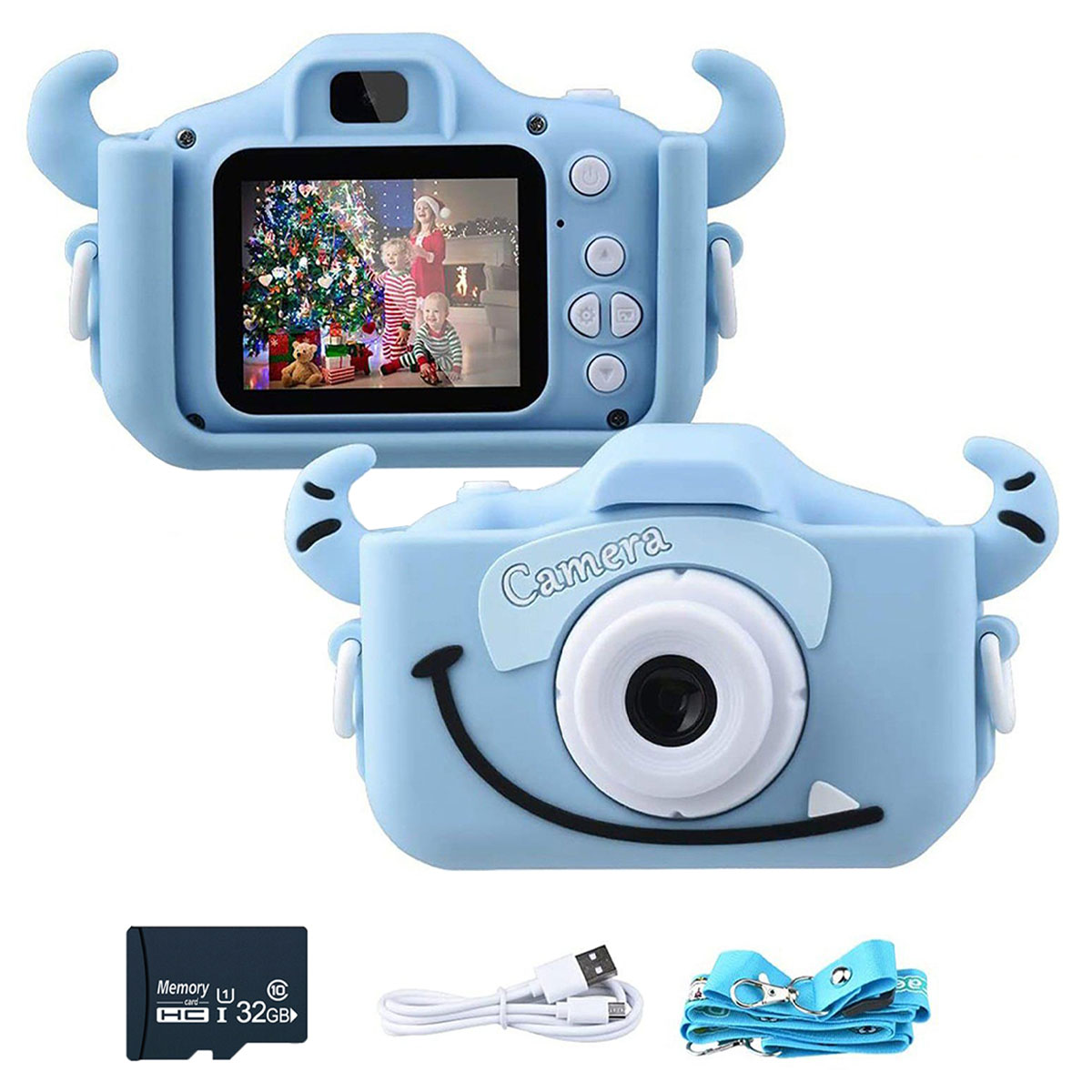 KIND JA Kompaktkameras, Blaue 20 Kinderkamera, LCD- Megapixel Kinderkamera