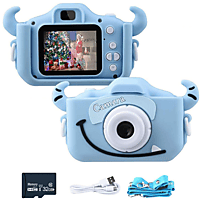 KINSI Kompaktkameras, 20 Megapixel Kinderkamera Blaue Kinderkamera, , LCD