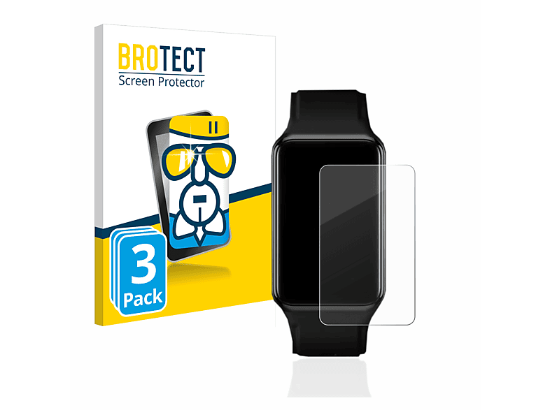 BROTECT 3x Airglass klare Schutzfolie(für Free) Oppo Watch
