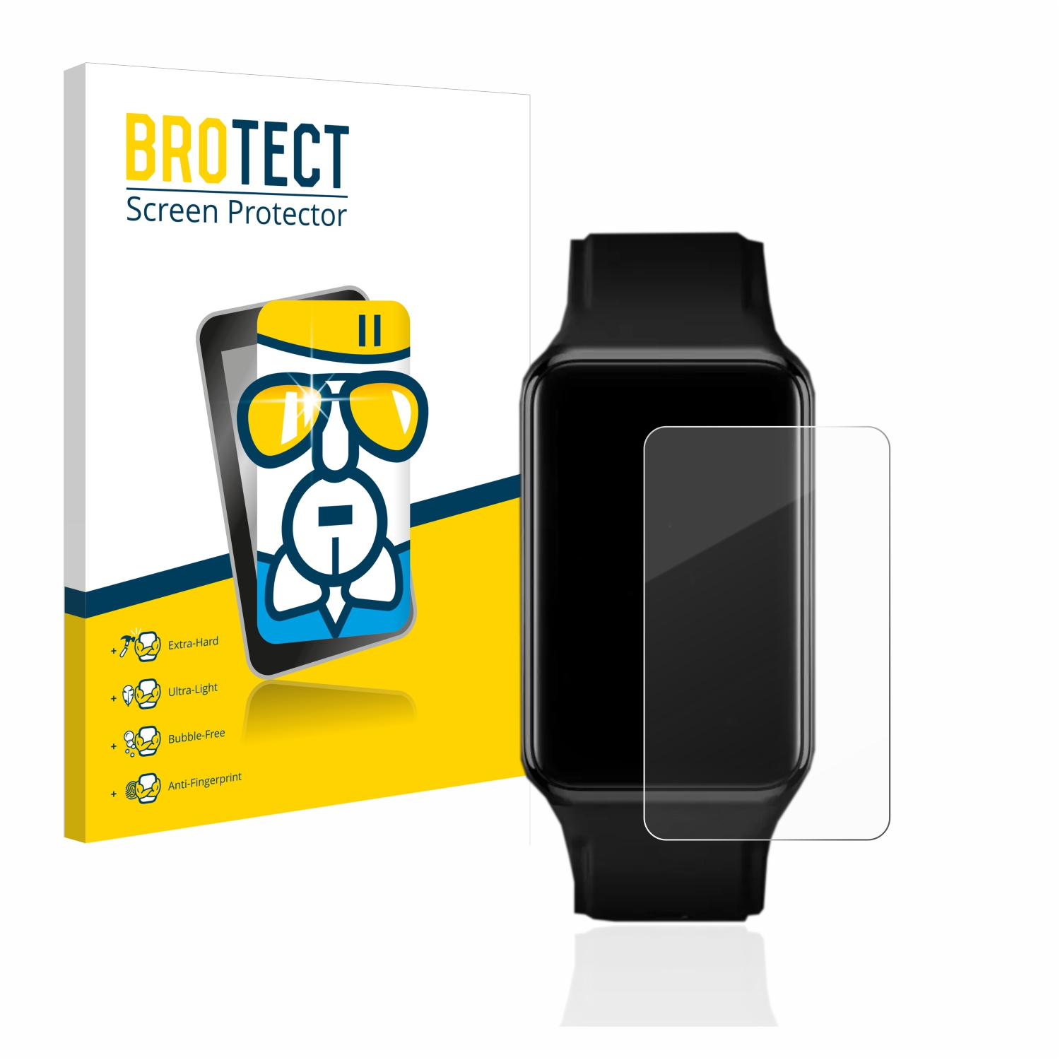 BROTECT Airglass klare Schutzfolie(für Oppo Watch Free)