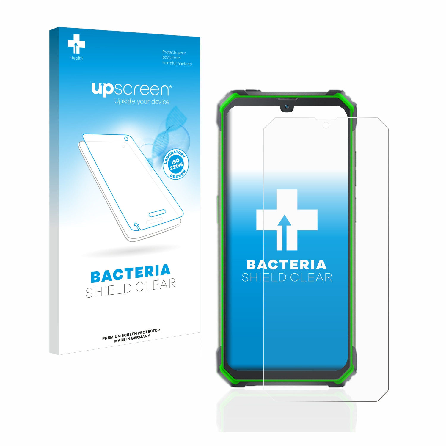 UPSCREEN antibakteriell klare Schutzfolie(für Blackview BV7100)