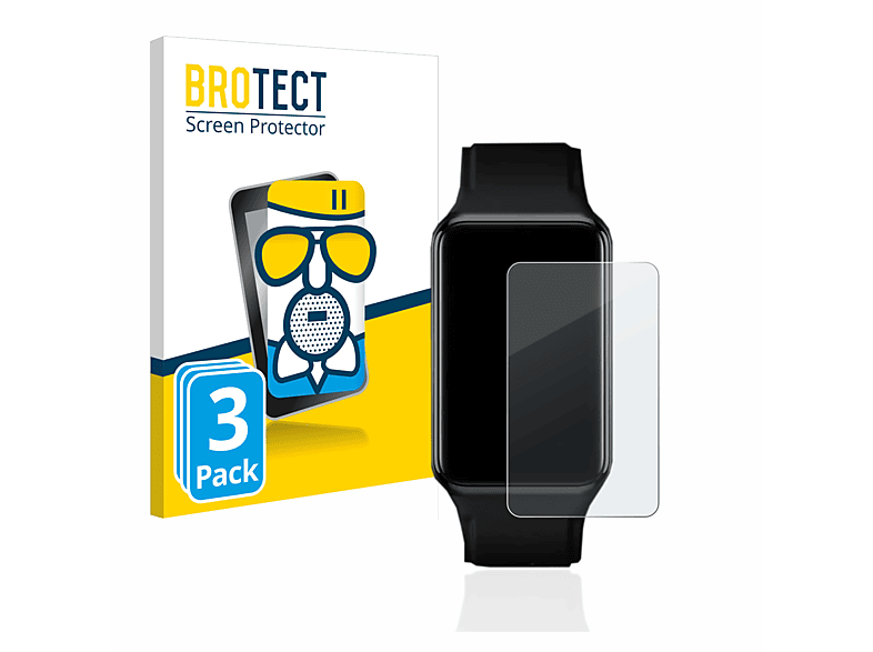 3x BROTECT Schutzfolie(für Free) Oppo matte Watch Airglass