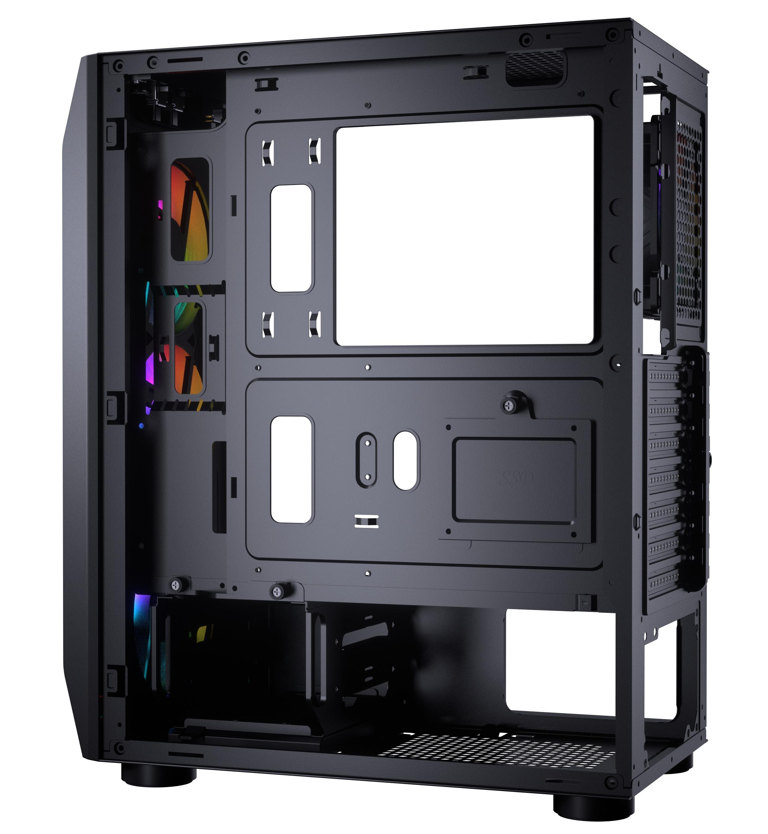 COUGAR PC MX410 schwarz RGB Gehäuse, Mesh-G
