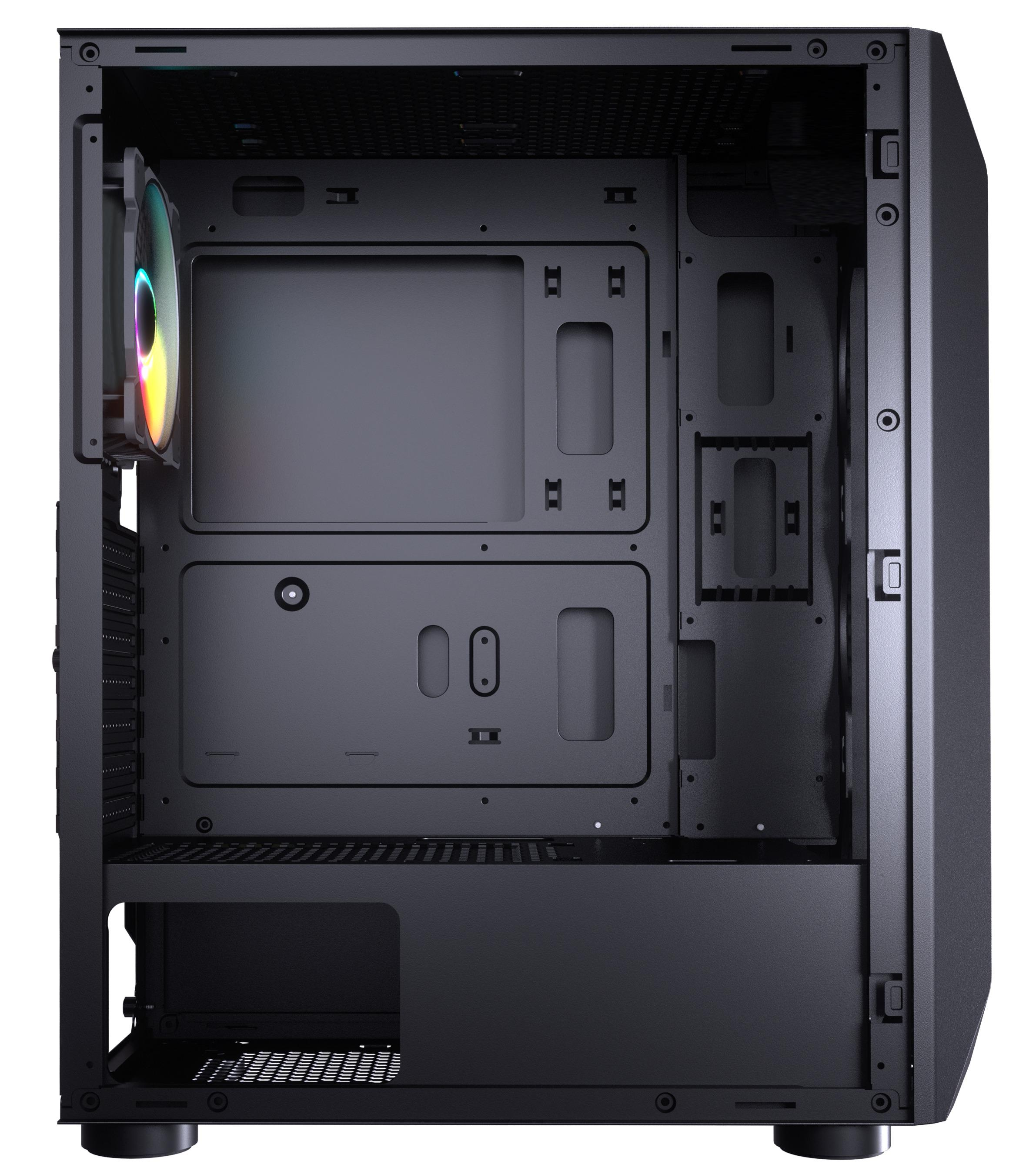 MX410 schwarz Mesh-G Gehäuse, PC COUGAR RGB