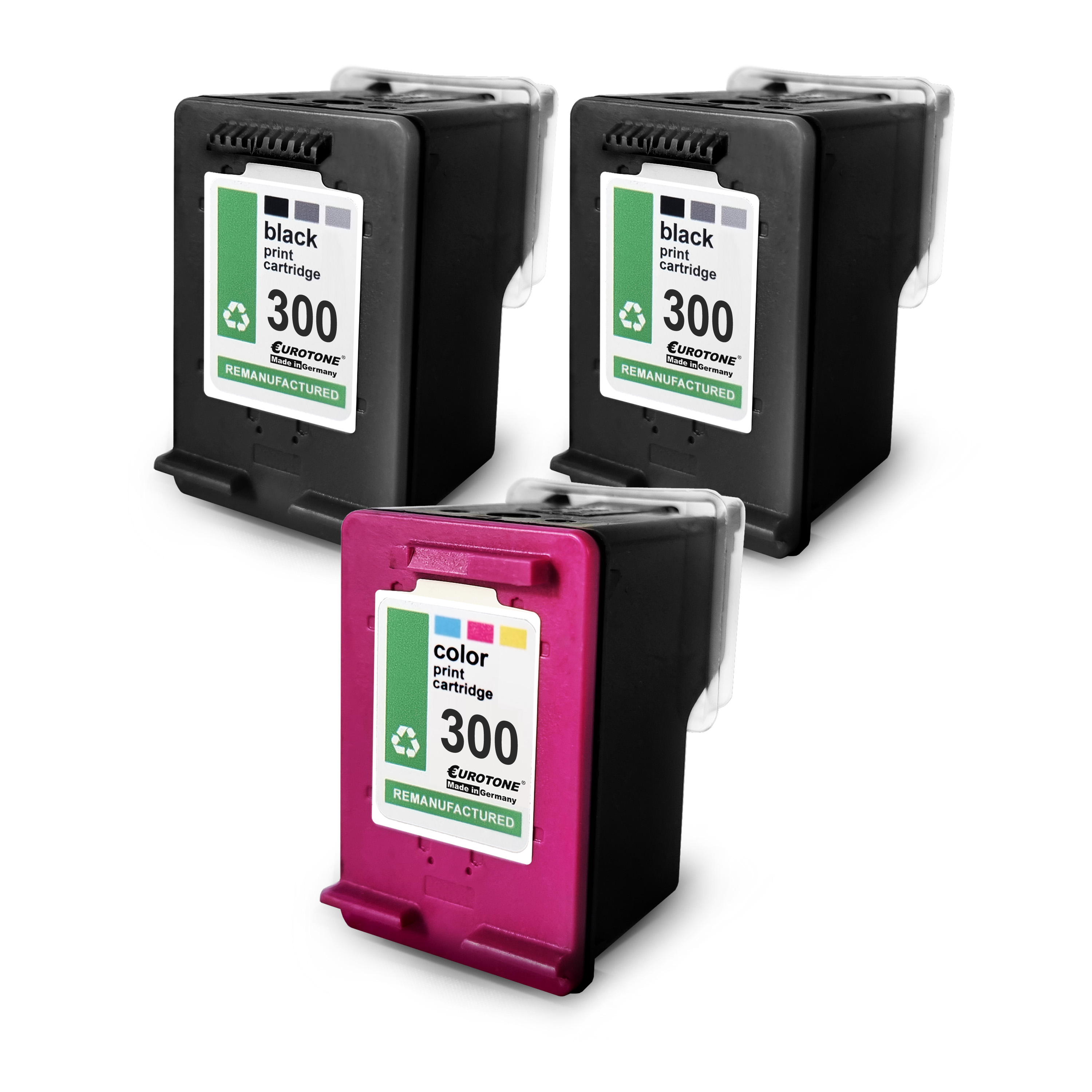 3er EUROTONE Mehrfarbig CC644EE CC641EE Ink 300XL) / D1658 (HP 300XL Set / Cartridge