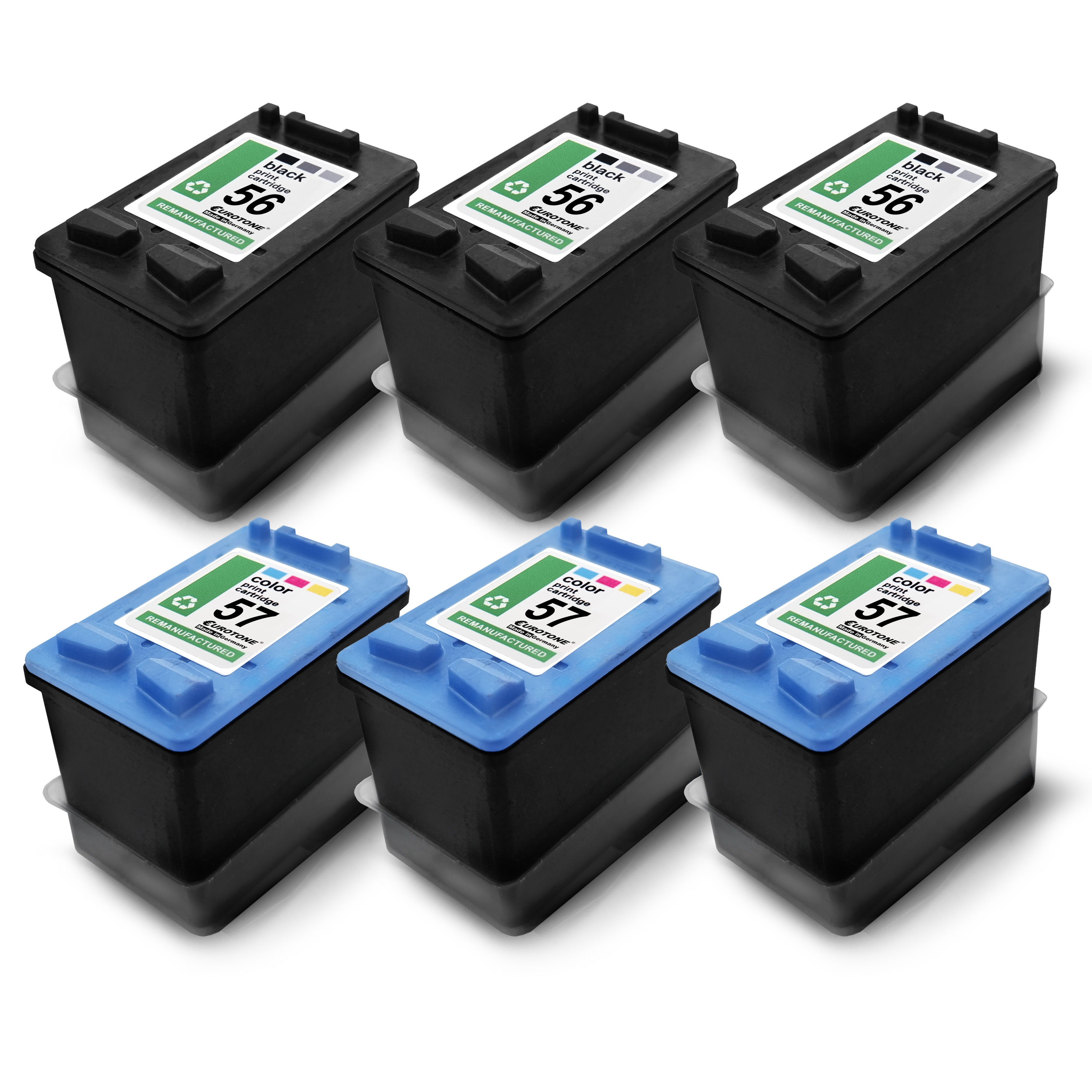 Mehrfarbig 56 Ink Cartridge 57 C6657AE) MWT5152247 C6656AE MEHRWEGTONER (HP