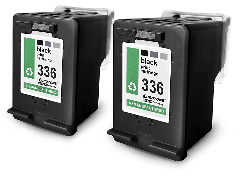 Schwarz 2xBK 336 Ink 336 EUROTONE PSC1510 C9362EE) Cartridge / (HP