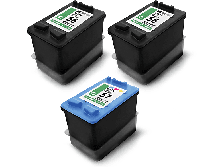 EUROTONE PSC1110 3er Set Ink Cartridge Mehrfarbig (HP 57 / C6657AE 56 / C6656AE)