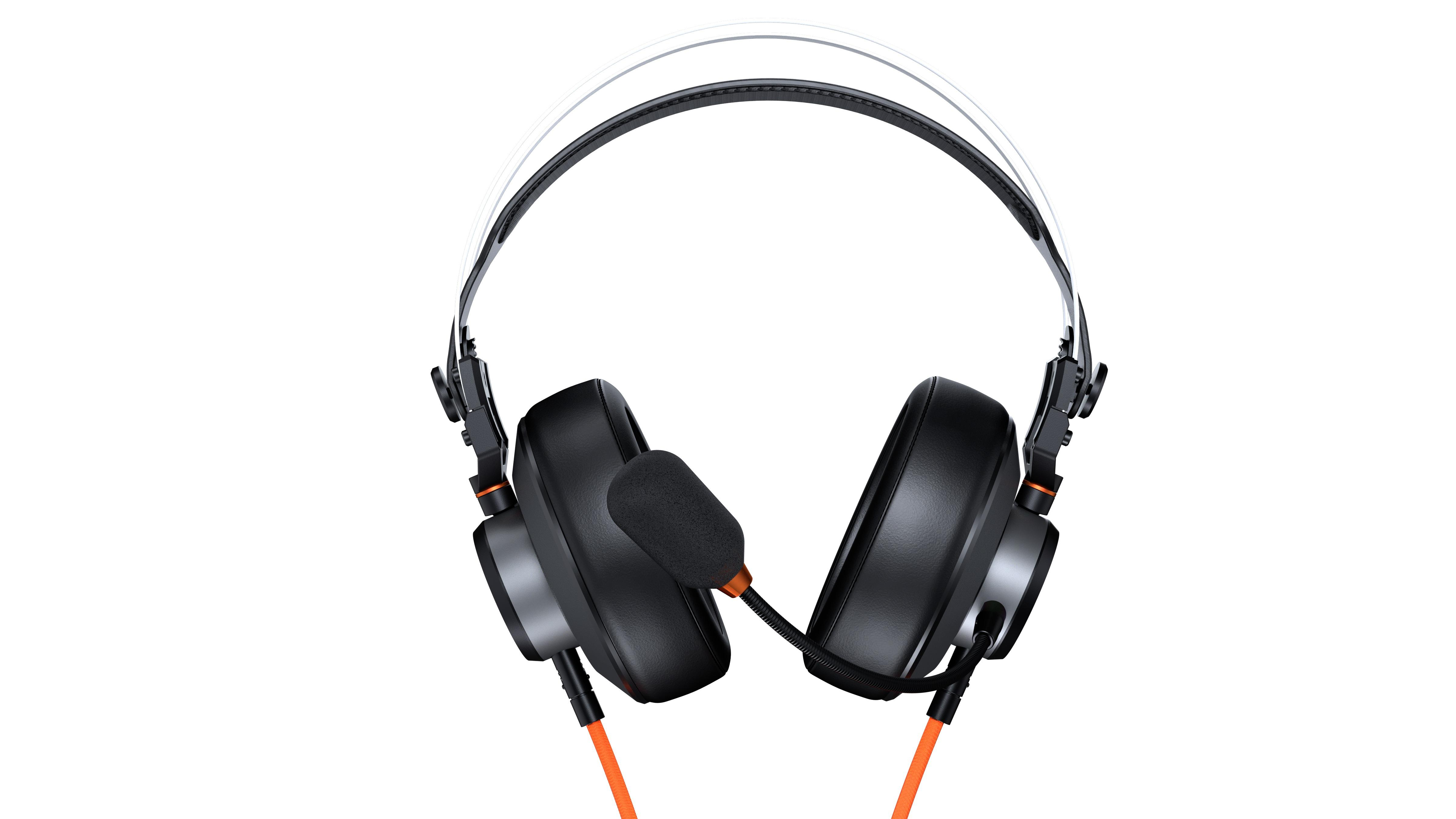Over-ear COUGAR schwarz-orange TOURNAMENT, Headset VM410 Gaming