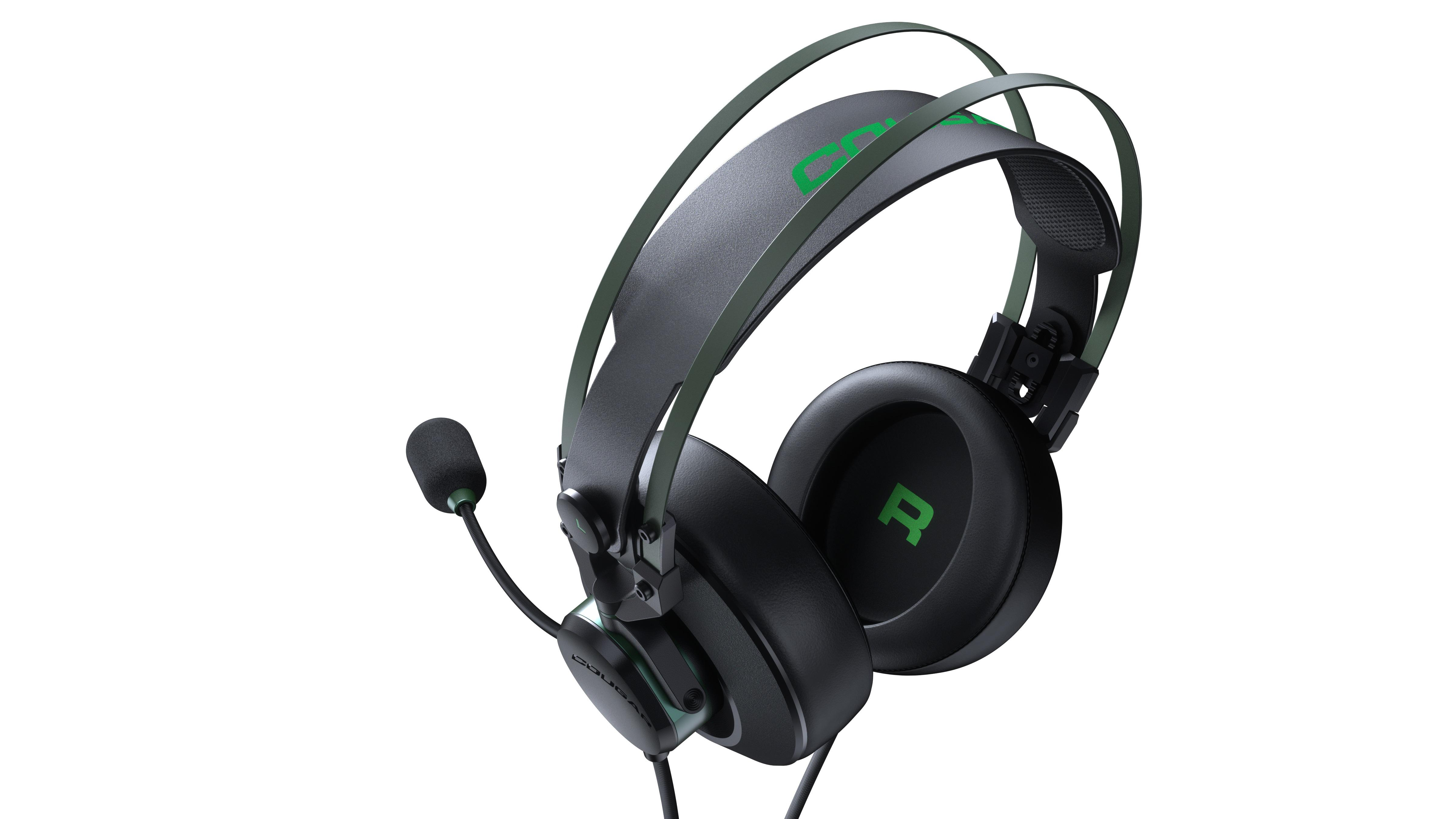 Over-ear Headset COUGAR XB, schwarz-grün Gaming VM410