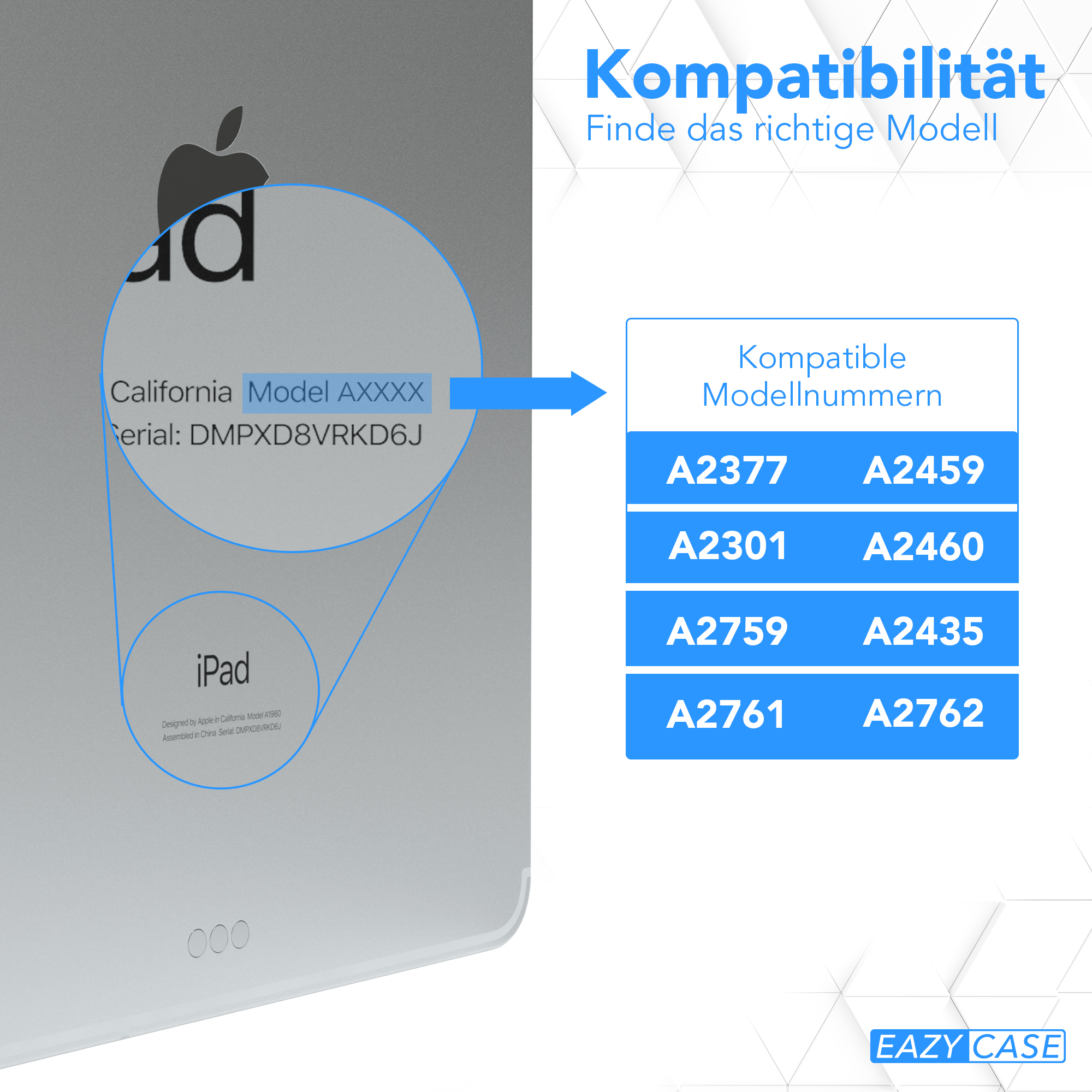 EAZY CASE Schutzfolie für Display Pro iPad Glasfolie 2021) 11\