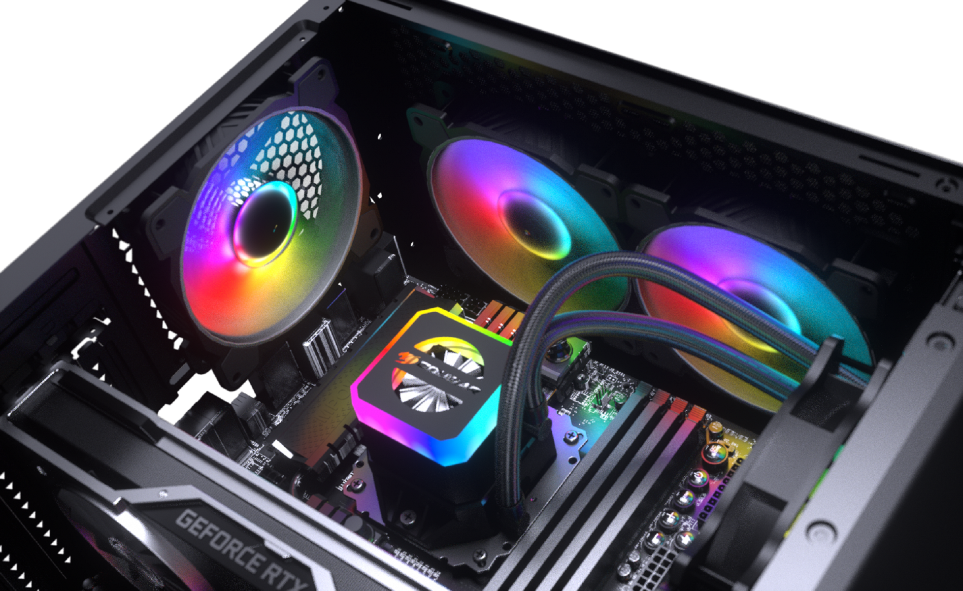 COUGAR MX410 Mesh-G Gehäuse, RGB PC schwarz