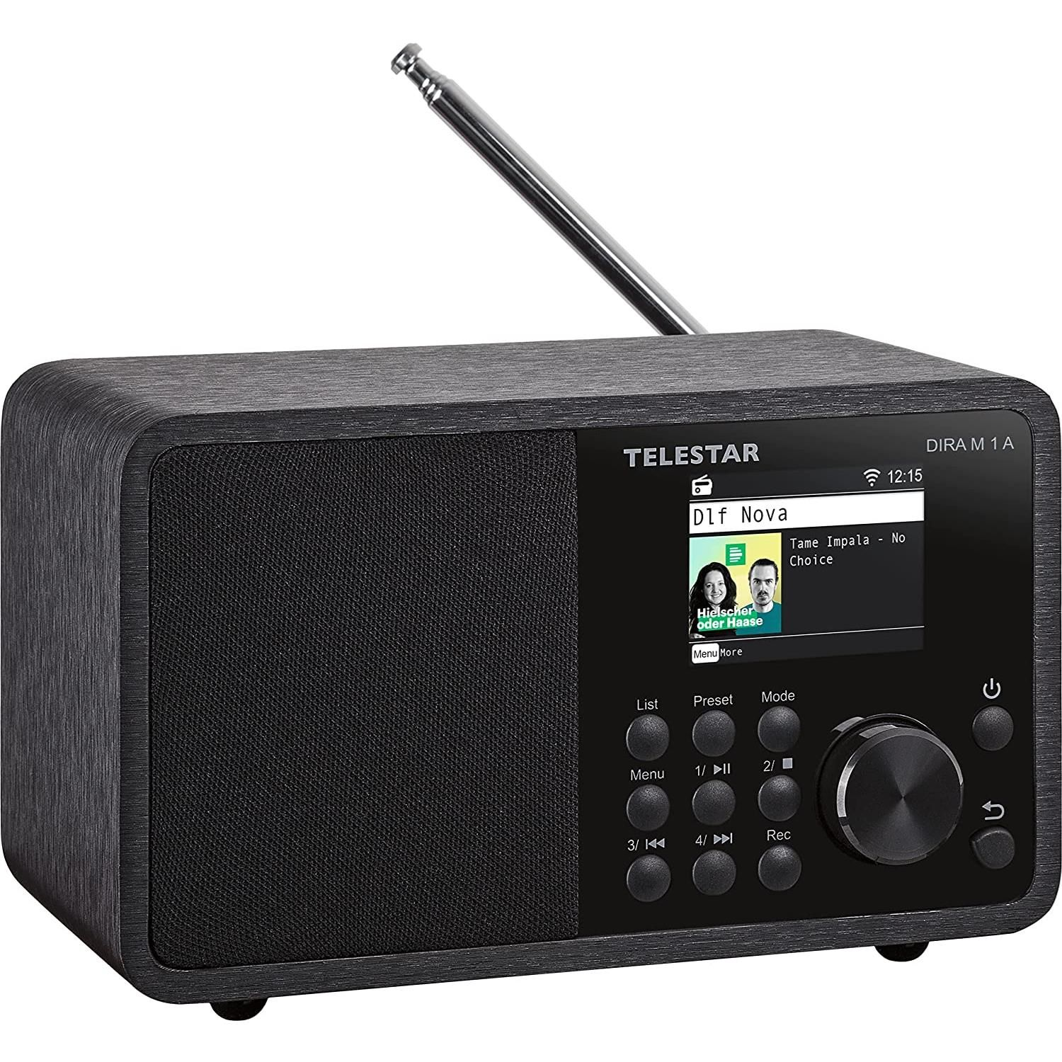 TELESTAR DIRA M 1 DAB+, Bluetooth, DAB+/UKW Radio, AM, mobil schwarz FM, Internet A EWF portables UKW, DAB, Radio, DAB+, Internetradio