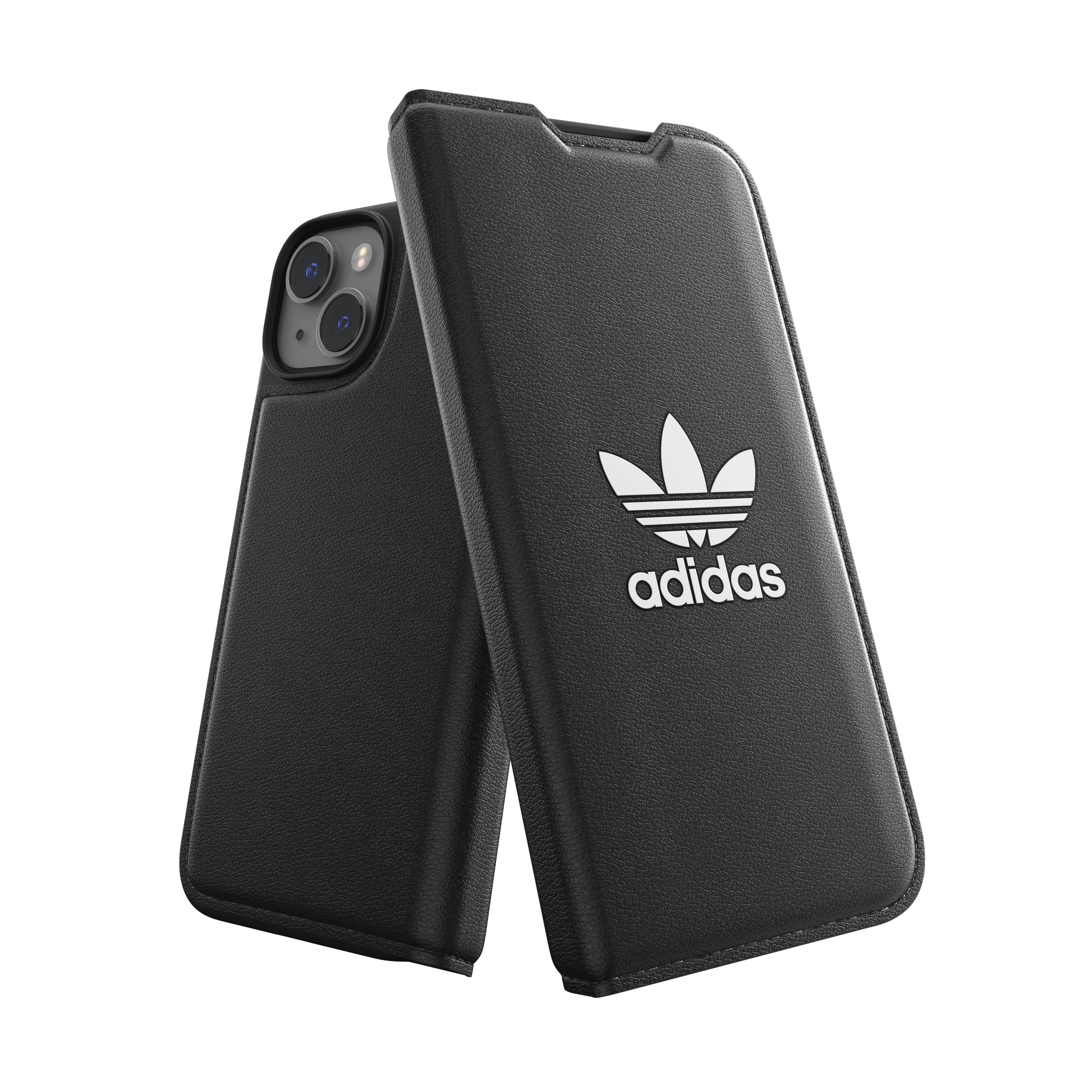 ADIDAS Booklet Case BLACK APPLE, IPHONE Bookcover, BASIC, 14