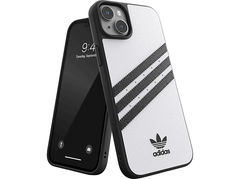ADIDAS Moulded Case 14 WHITE PU, Backcover, IPHONE APPLE, PLUS